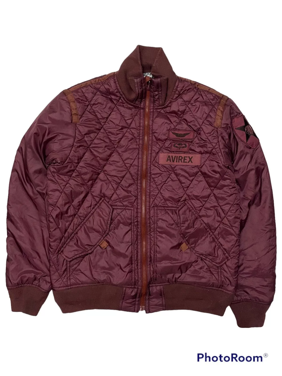Avirex Bombers Avirex Jacket Zipper Bomber Jacket Red Vintage
