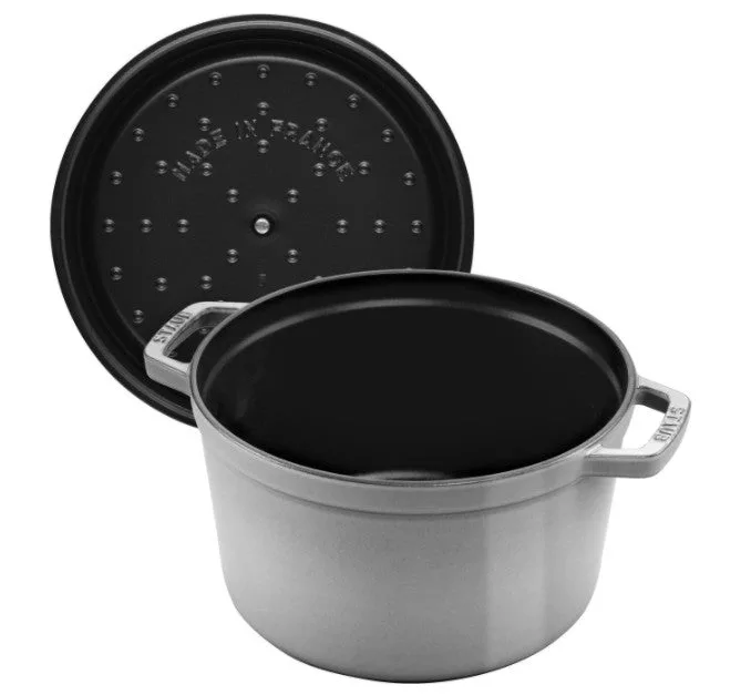 5 QT ROUND TALL COCOTTE GRAPHITE GREY