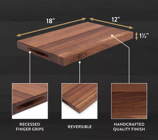 18x12x1.5" Walnut Cutting Board