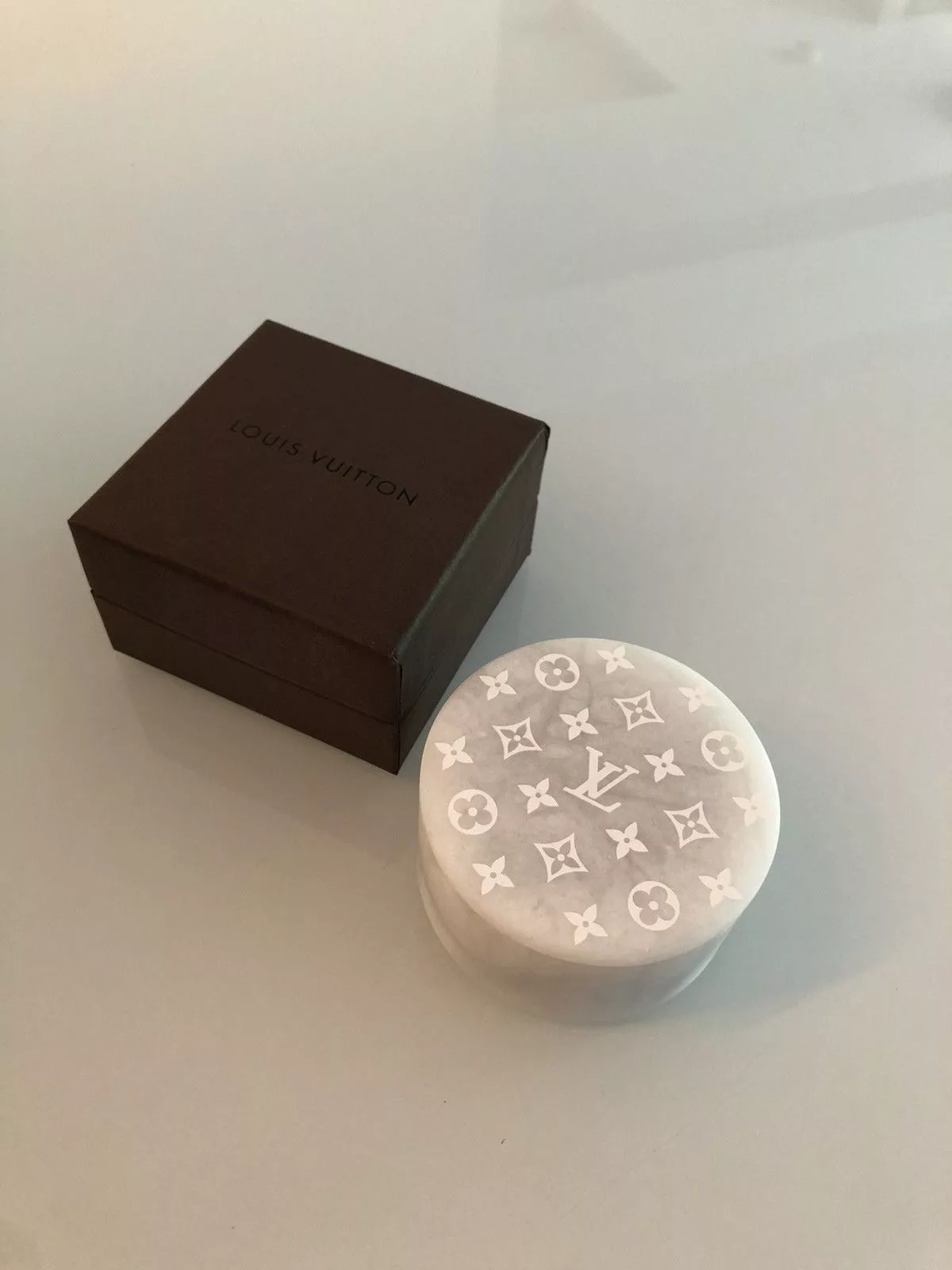 Louis Vuitton Miscellaneous Louis Vuitton Alabaster Monogram Stone Case White