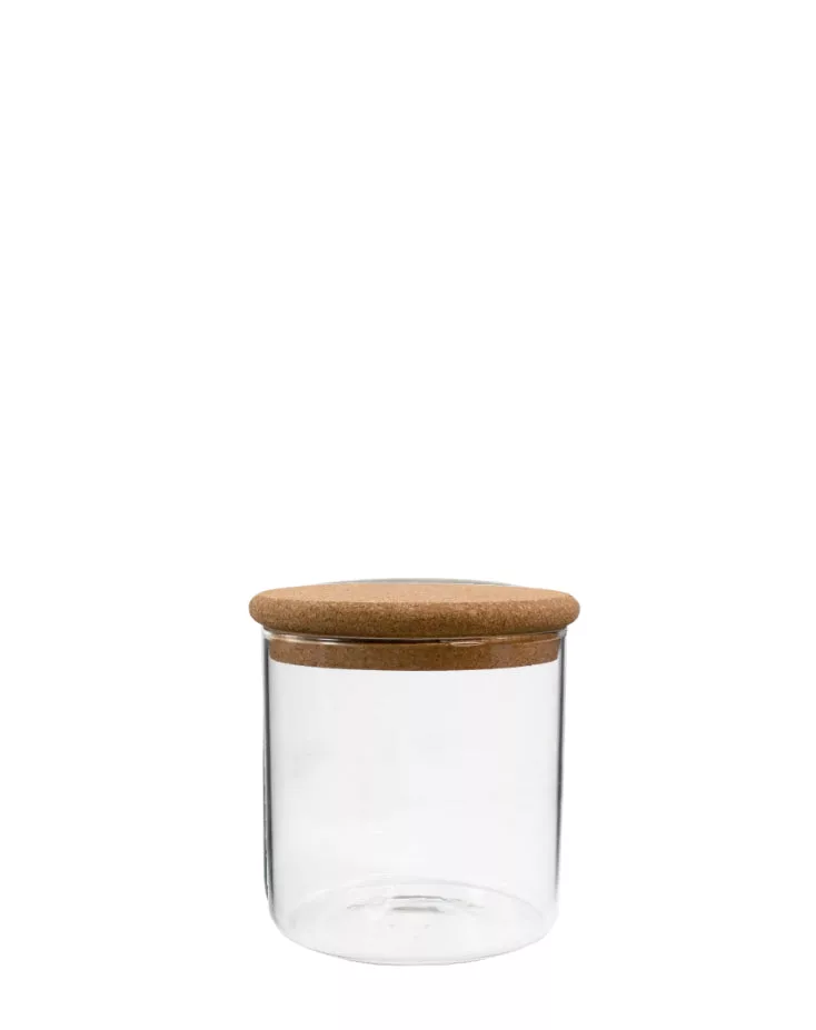 Canister Borosilicate Cork Lid 18oz