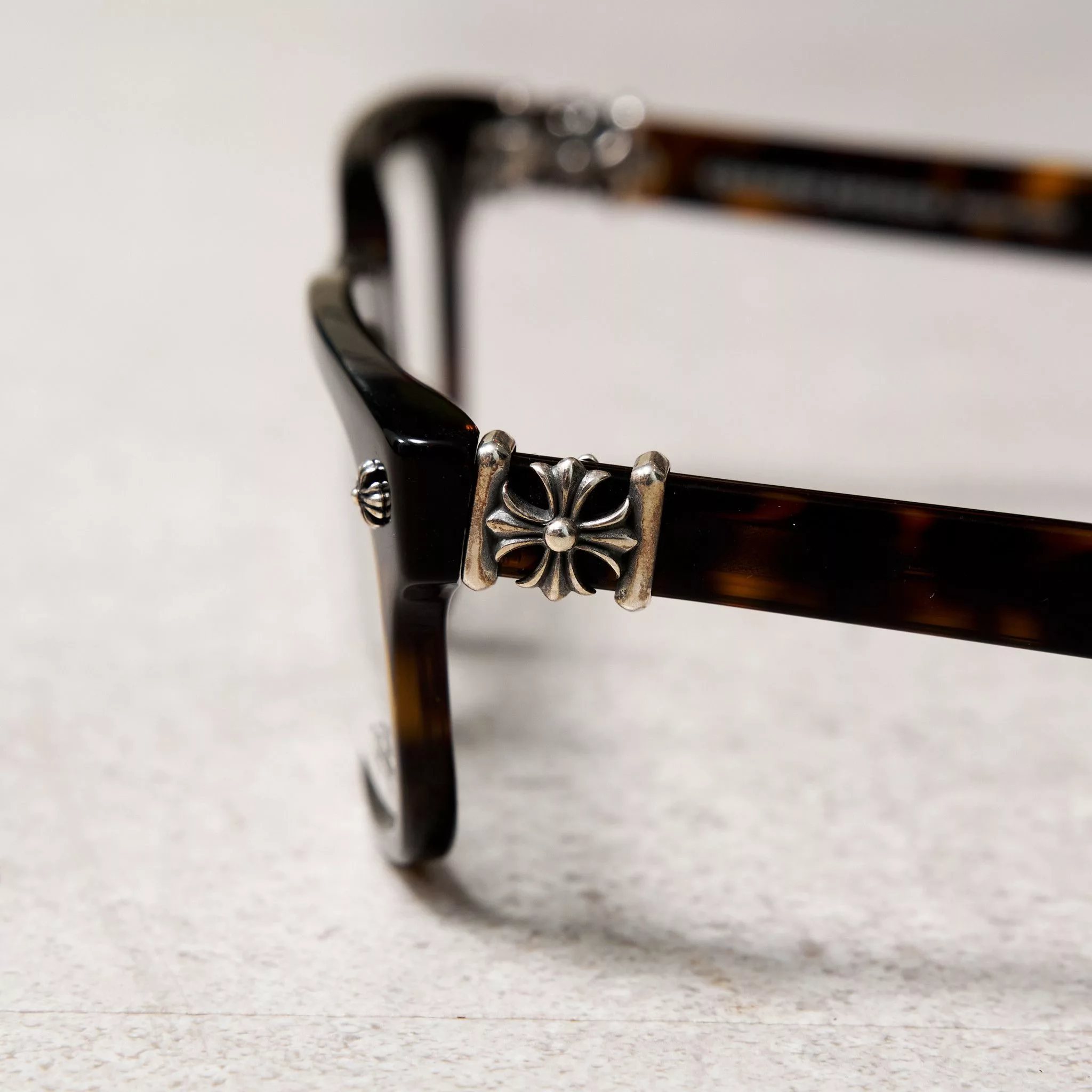 Chrome Hearts Glasses CHROME HEARTS VAGILANTE MIDNIGHT TORTOISE Brown