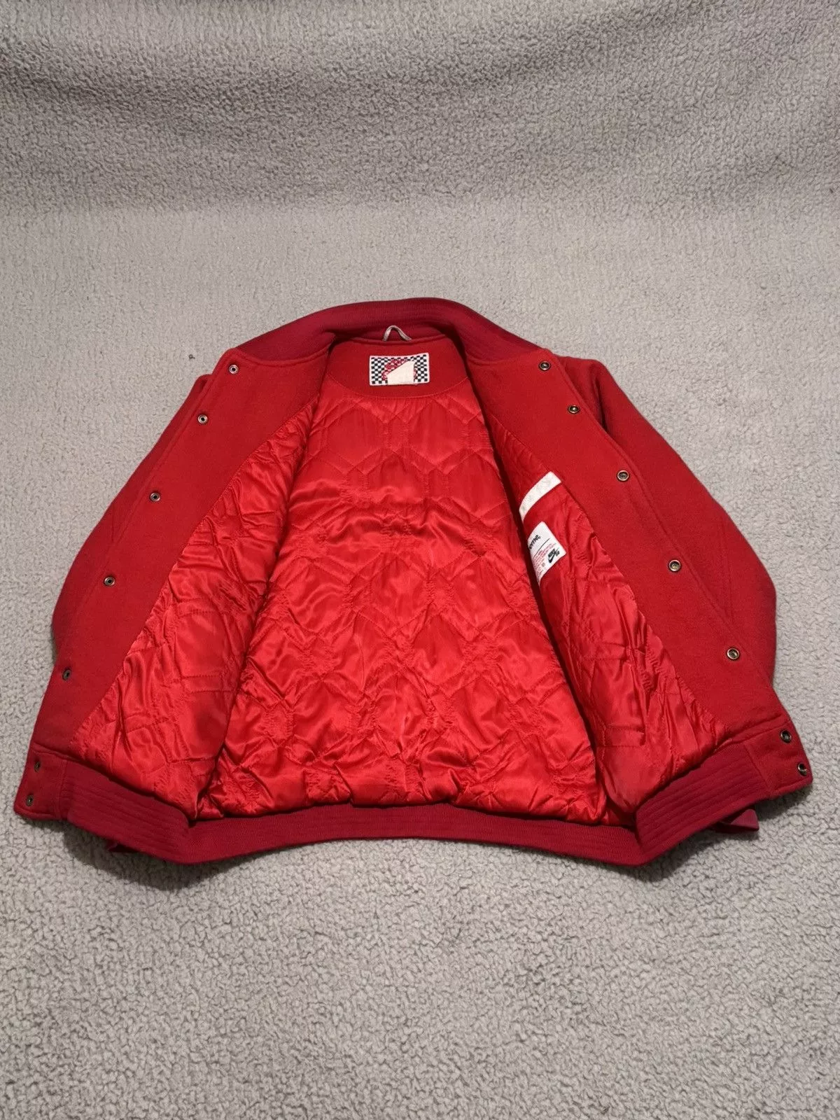 Nike Bombers Nike × Supreme Supreme x Nike SB Varsity Jacket SS07 Red