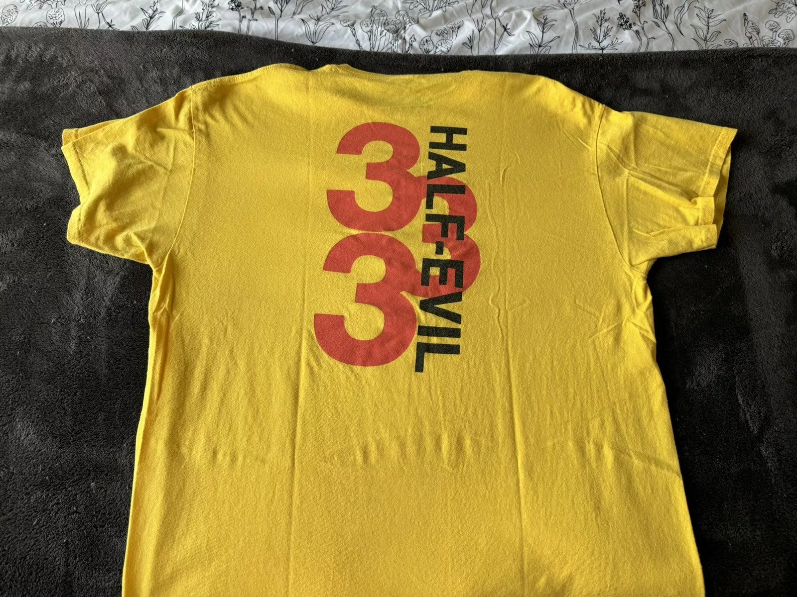 Half Evil Short Sleeve T Shirts Half Evil Tee Yellow