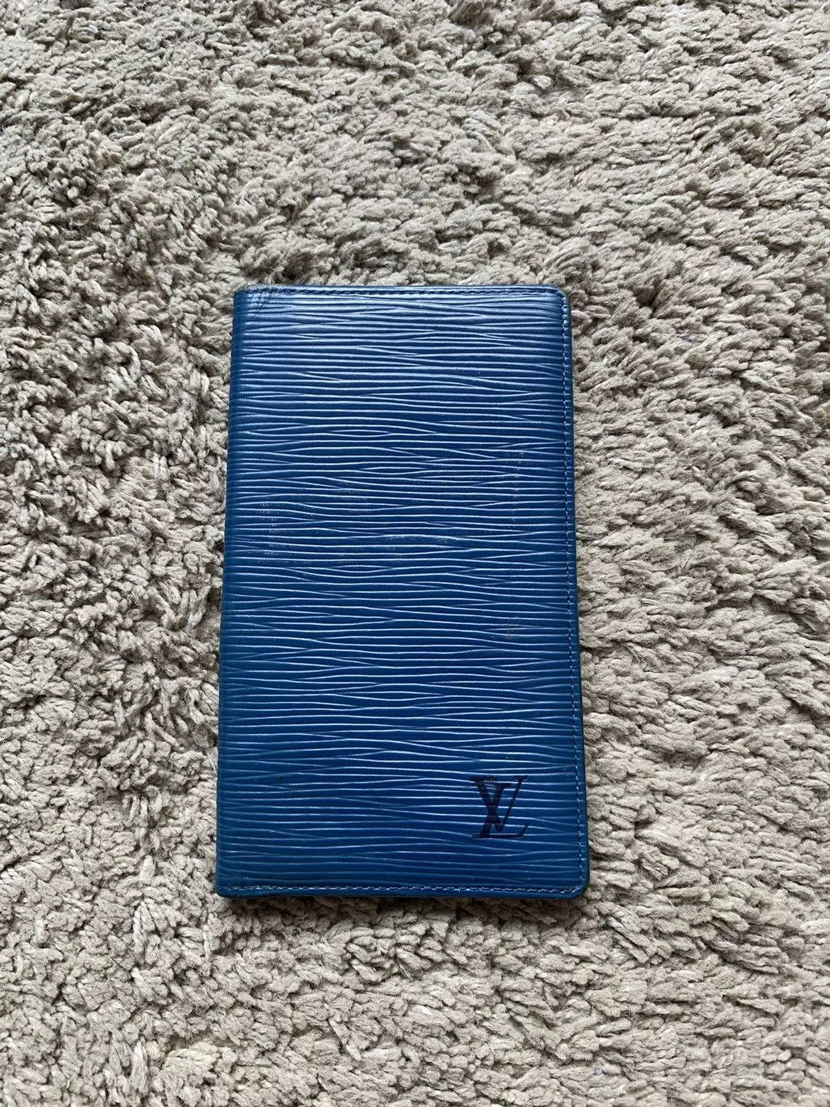 Louis Vuitton Bags Luggage Louis Vuitton Blue Epi Leather Card Holder Luxury