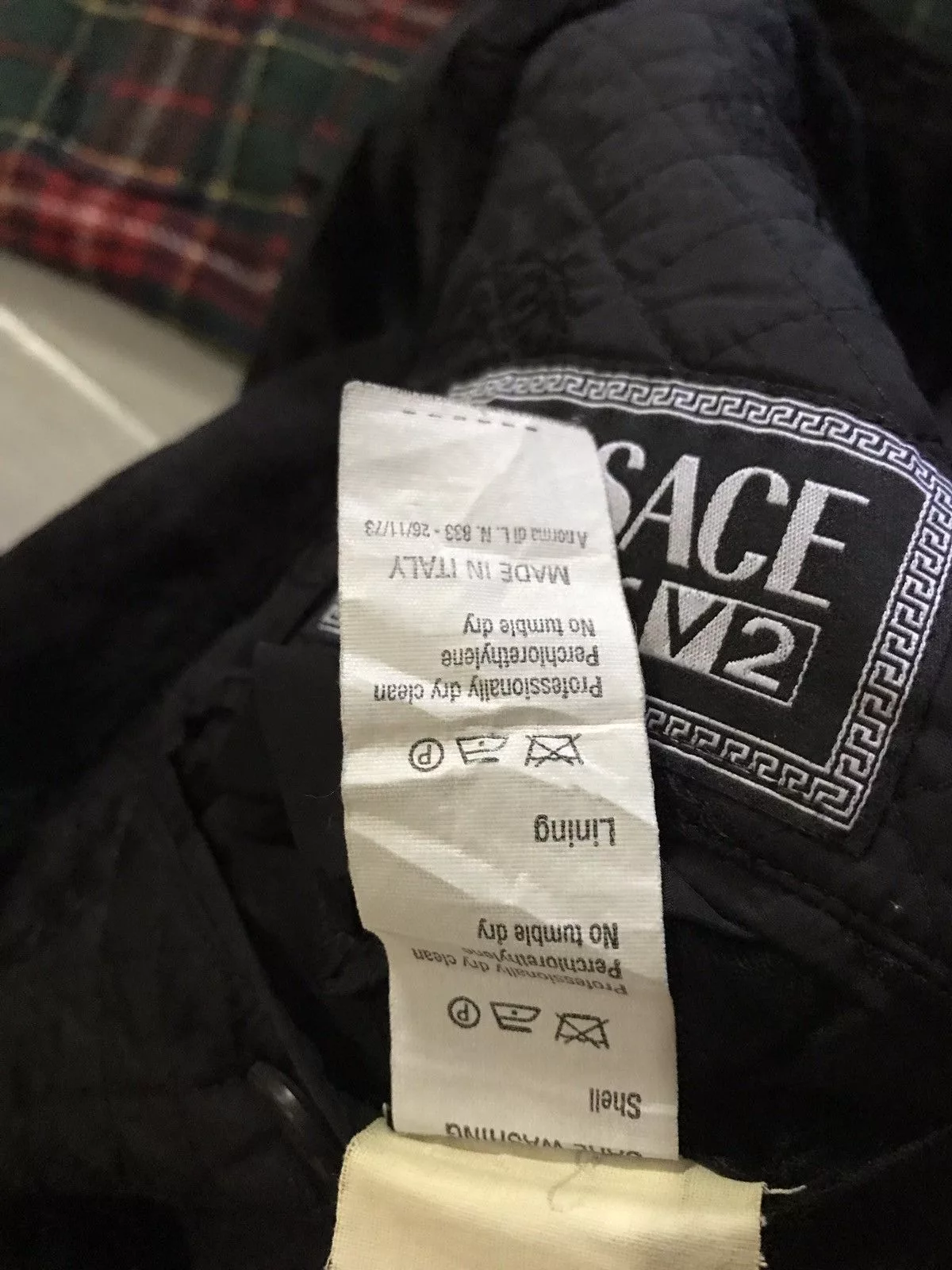 Versace Light Jackets Vintage Versace Classic V2 Black