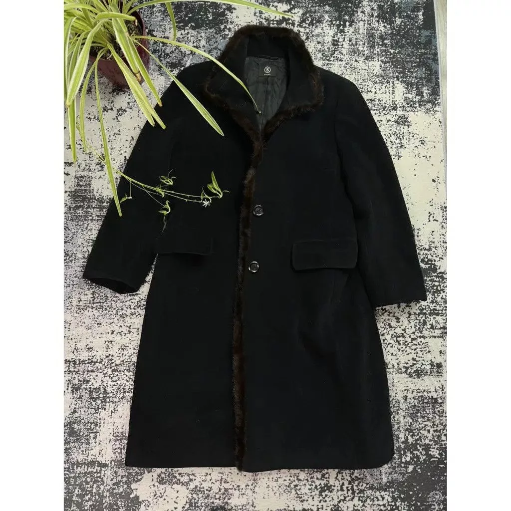 Bogner Coats Bogner Wool Coat Black Size 40 fit M/L