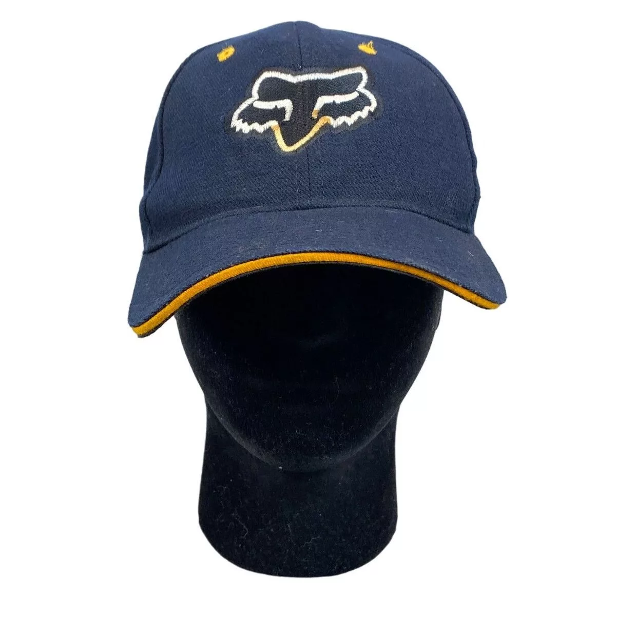 Fox Racing Hats Fox Racing Embroidered Fox Logo Baseball Cap Adjustable Hat Blue