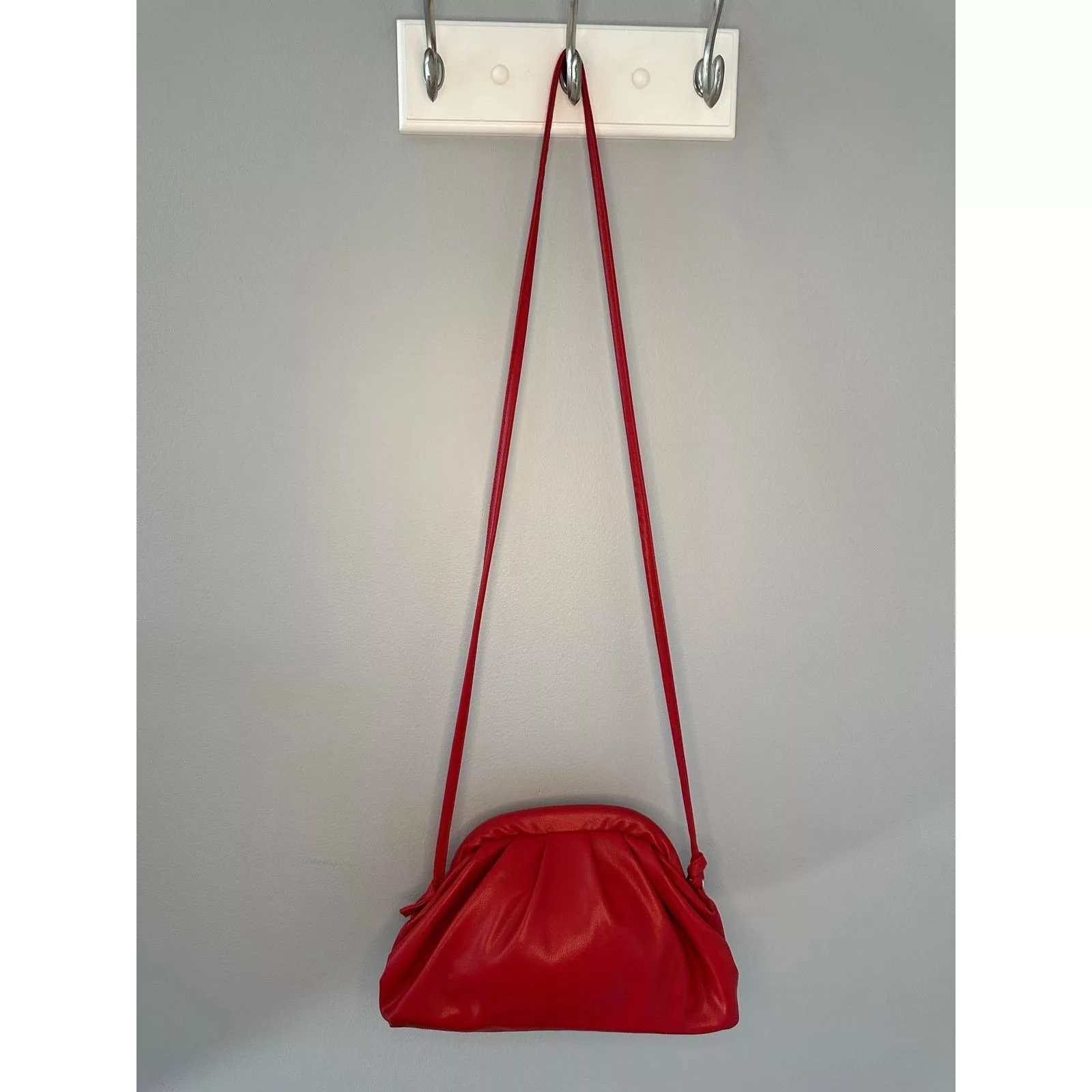 Other Crossbody Bags Other Womens Faux Leather Dupe Shoulder Crossbody Sling Clutch Bag Red