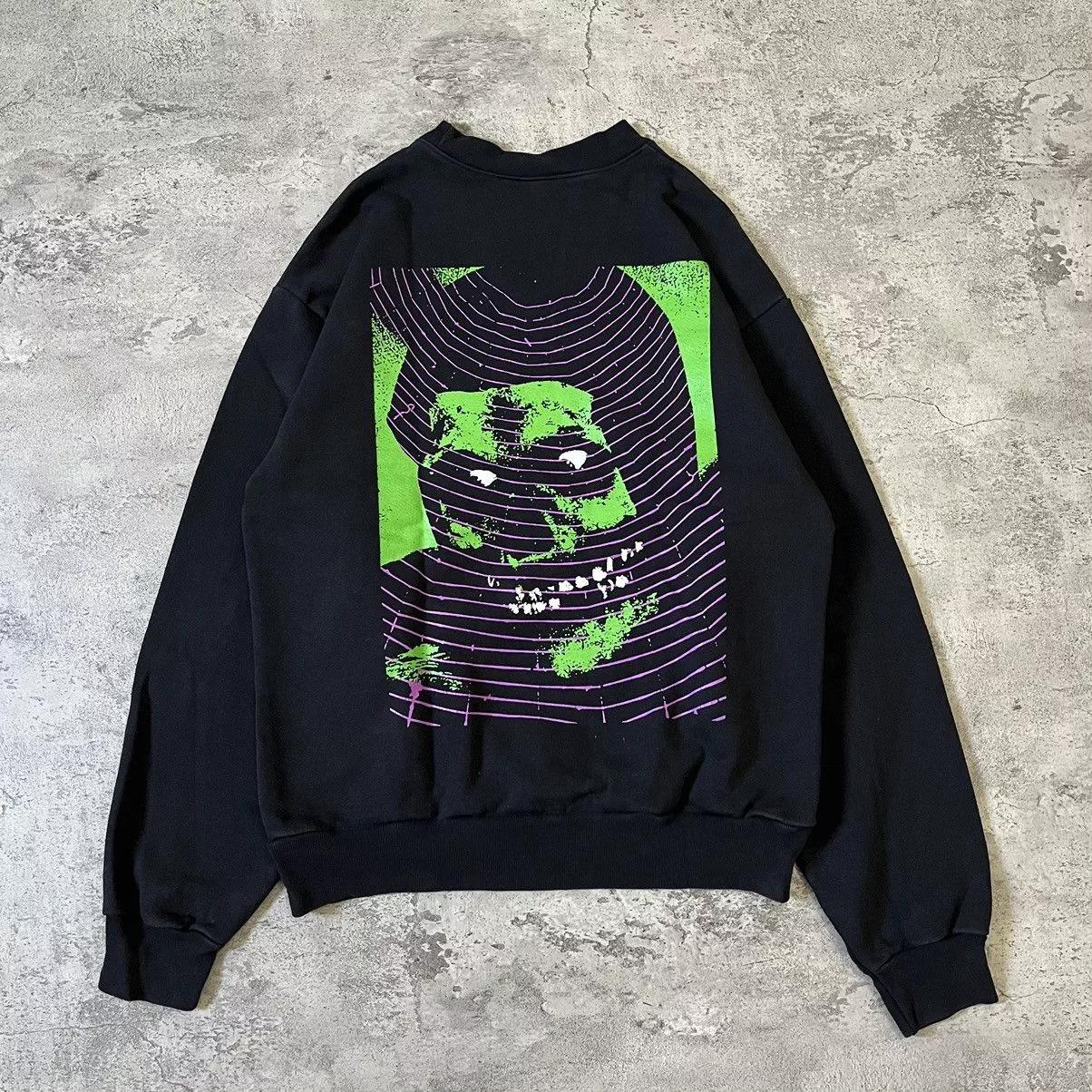 Stray Rats Sweaters Knitwear Stray Rats Crimson Crewneck - Black