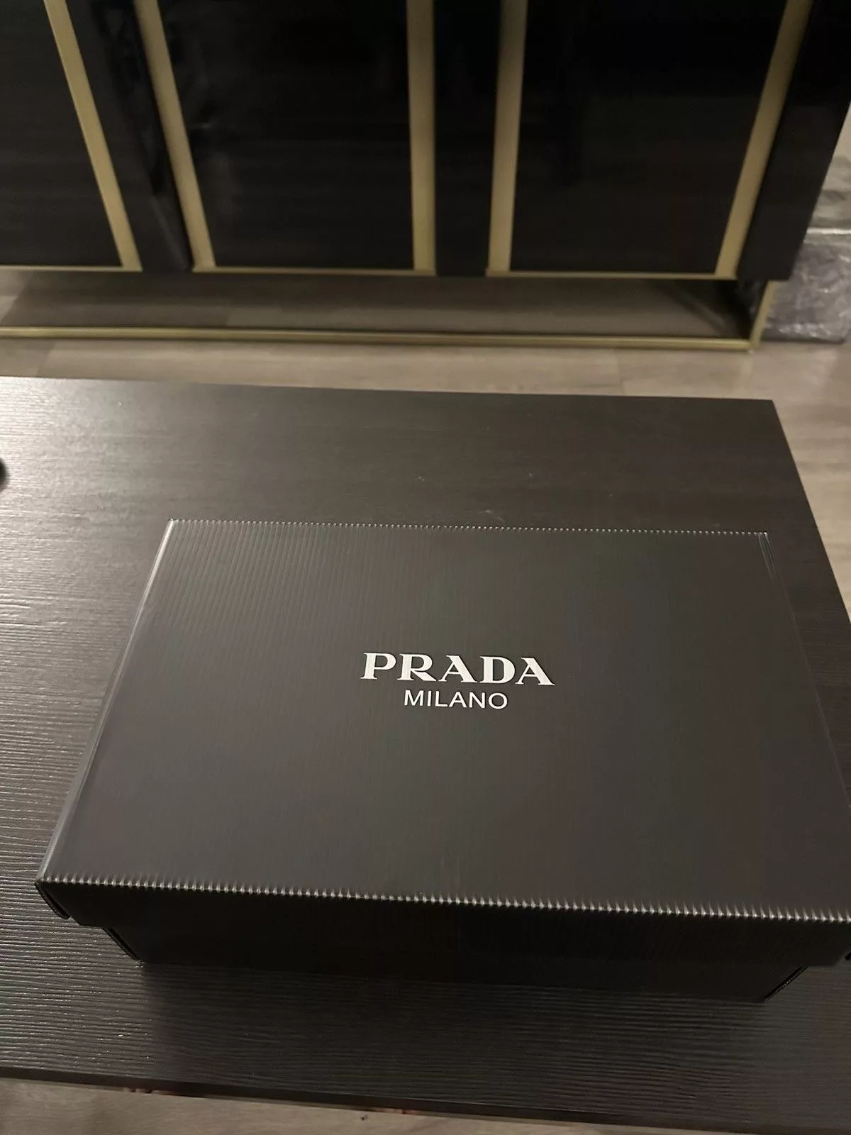 Prada Low Top Sneakers Prada Downtown Leather Sneakers Rare Metallic Blue! Size 9