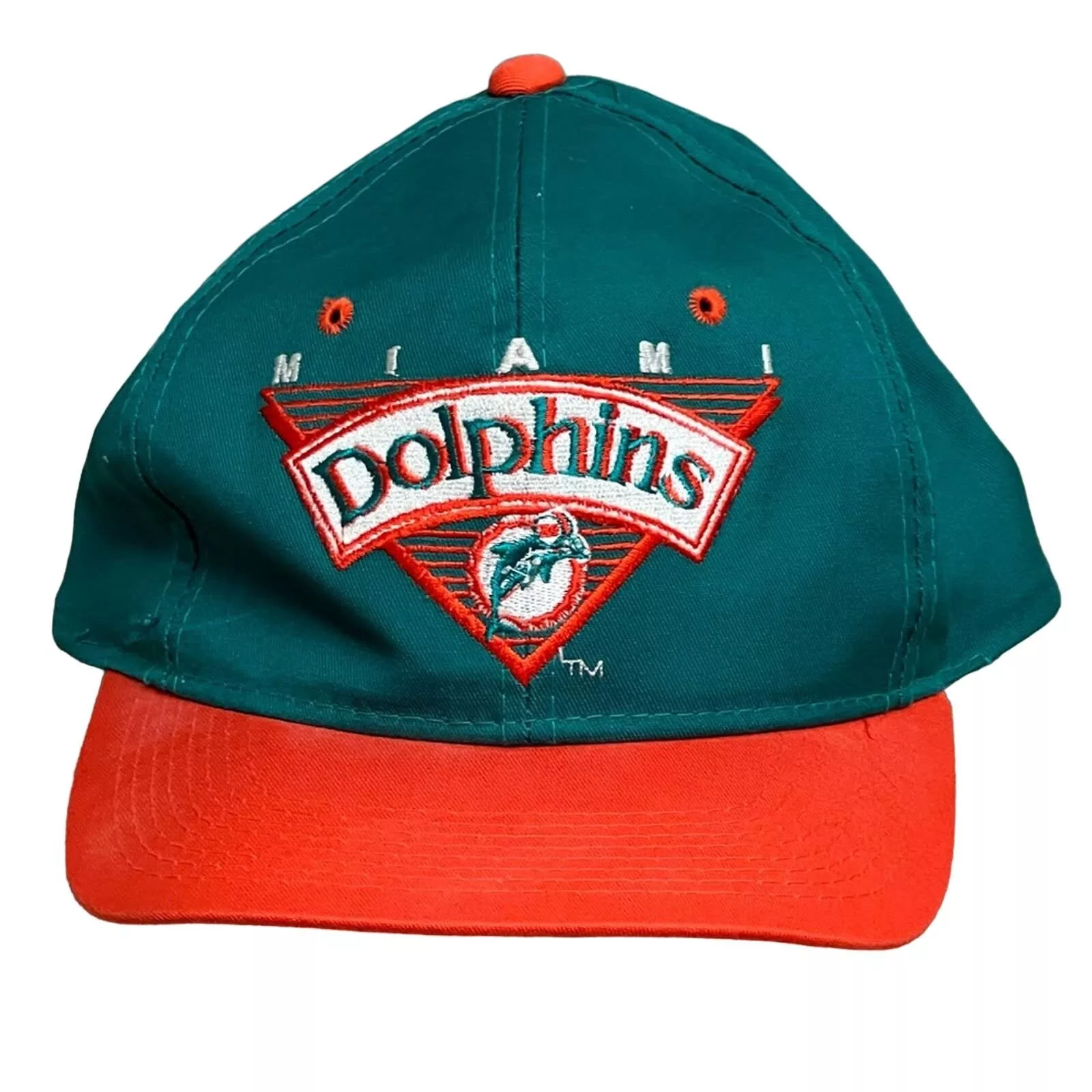 Vintage Hats VINTAGE SCRIPT YOUNGAN NFL MIAMI DOLPHINS SNAPBACK HAT CLEAN Blue
