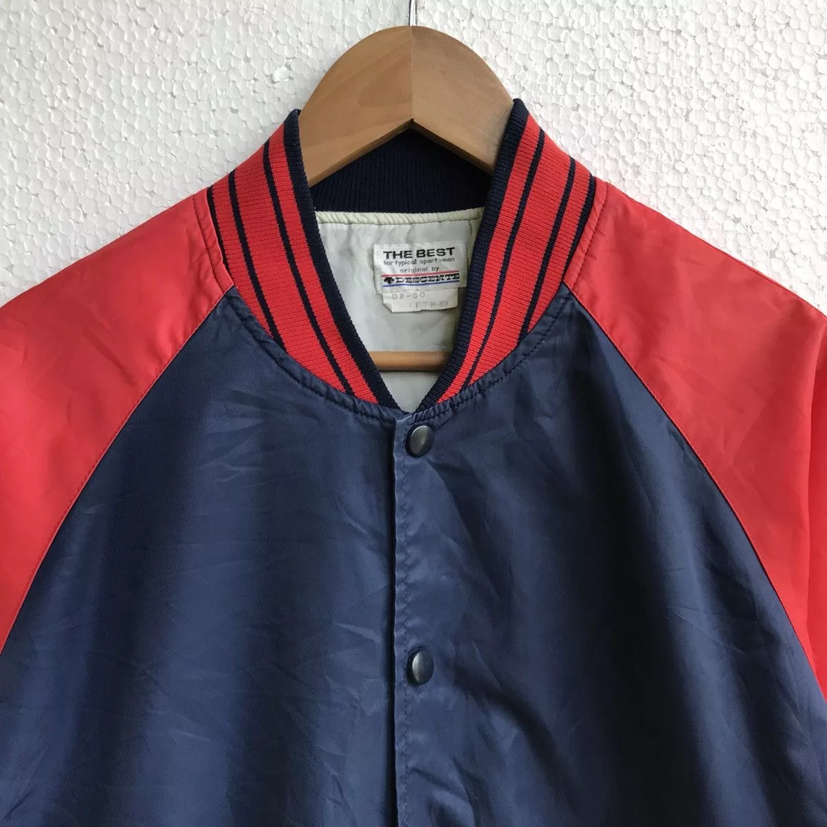 Descente Light Jackets Descente Varsity Jacket Blue Vintage