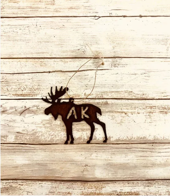 AK Moose Ornament