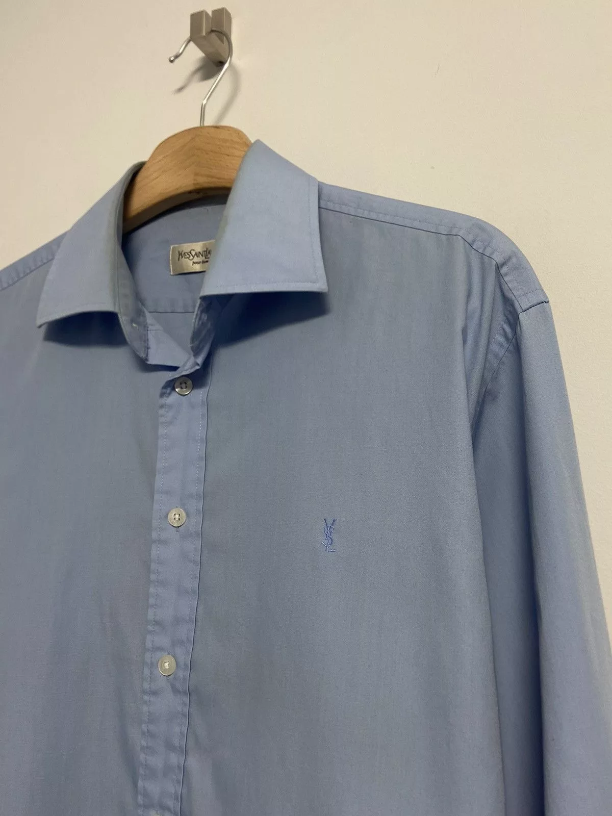 Yves Saint Laurent Shirts Button Ups Yves Saint Laurent Button Up Blue
