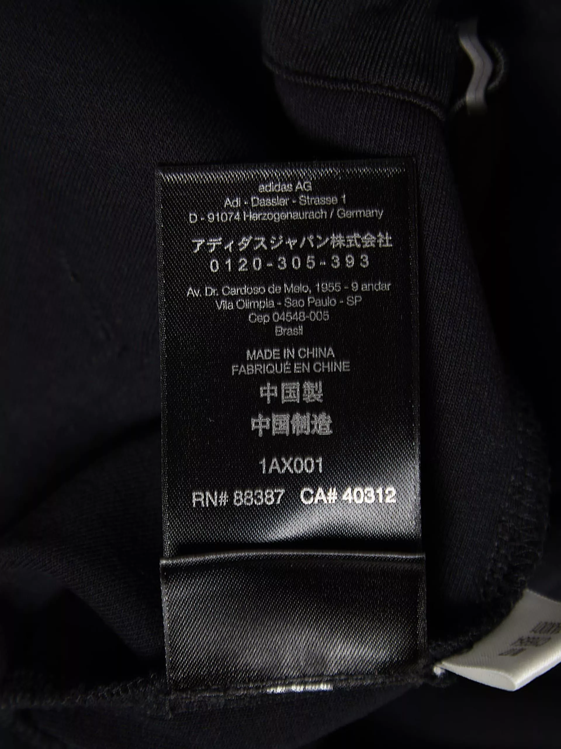 Y-3 Parkas Y-3 Black Nylon Three Stripes Sleeve Jacket