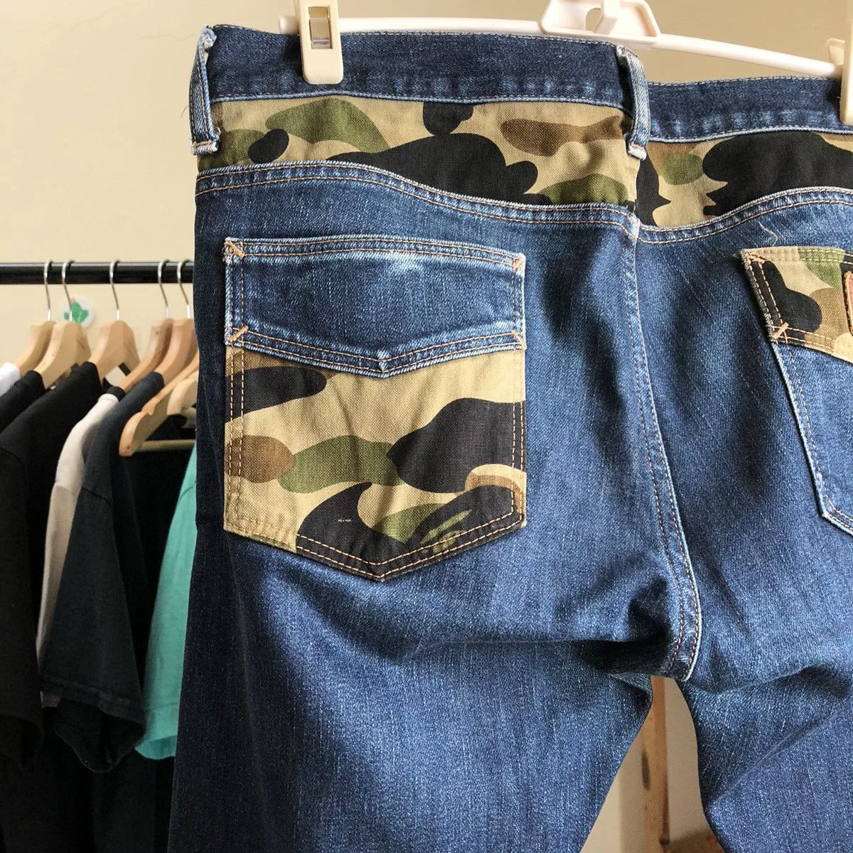 Bape Denim Bape 1st Camo Patch Denim Blue