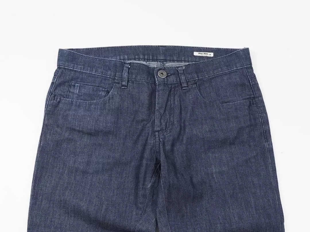 Miu Miu Shorts Miu Miu three quarters pants denim Blue