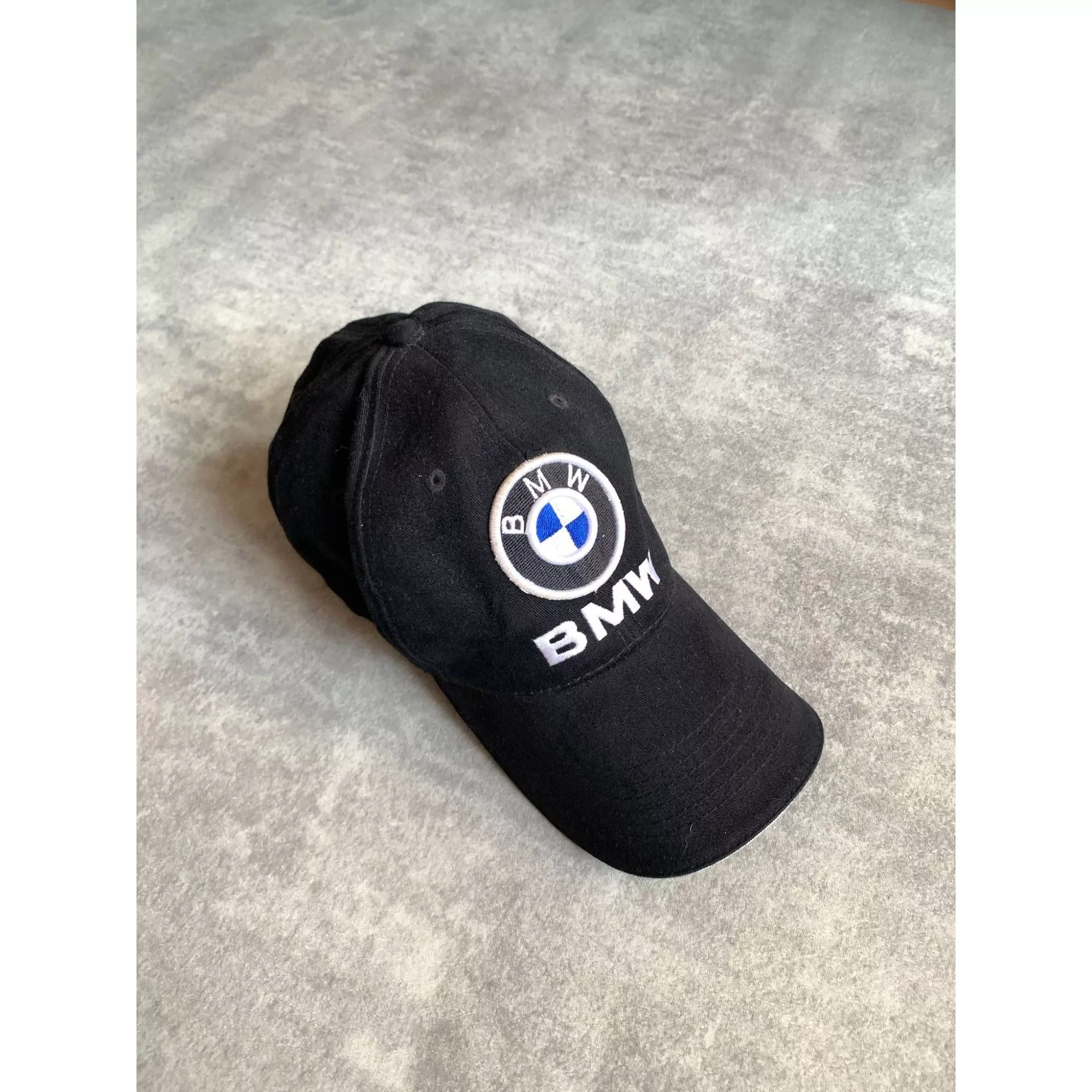 BMW Hats BMW × Vintage BMW cap racing formula f1 sportswear unisex black center log