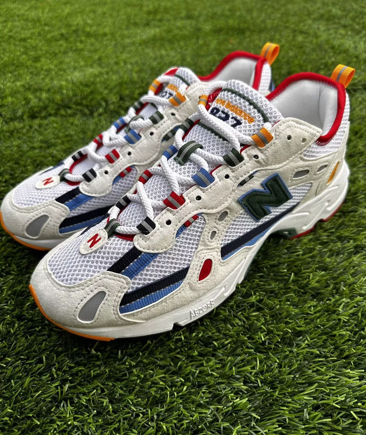 Aime Leon Dore Low Top Sneakers Aime Leon Dore × New Balance New Balance x Aime Leon Dore 827 Abzorb White/Multi
