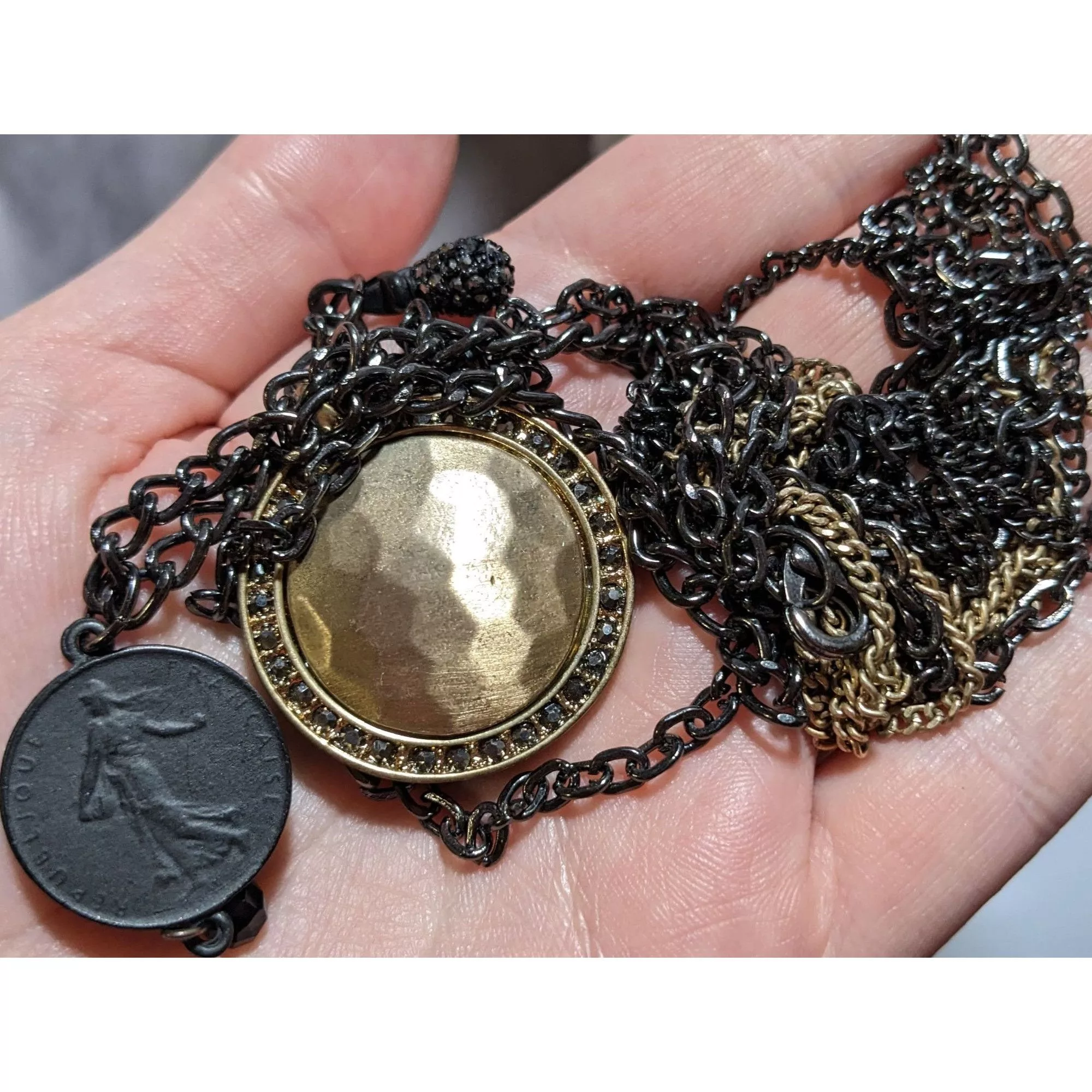 Other Necklaces Other Multilayer Medallion Necklace