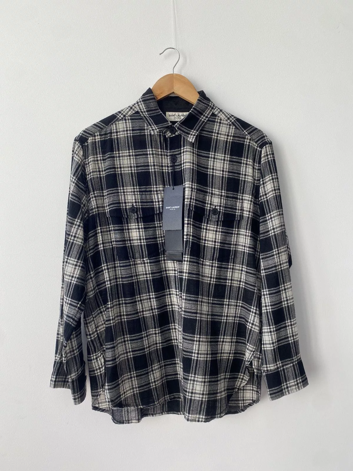 Saint Laurent Paris Shirts Button Ups Saint Laurent Paris Wool Shirt Multi
