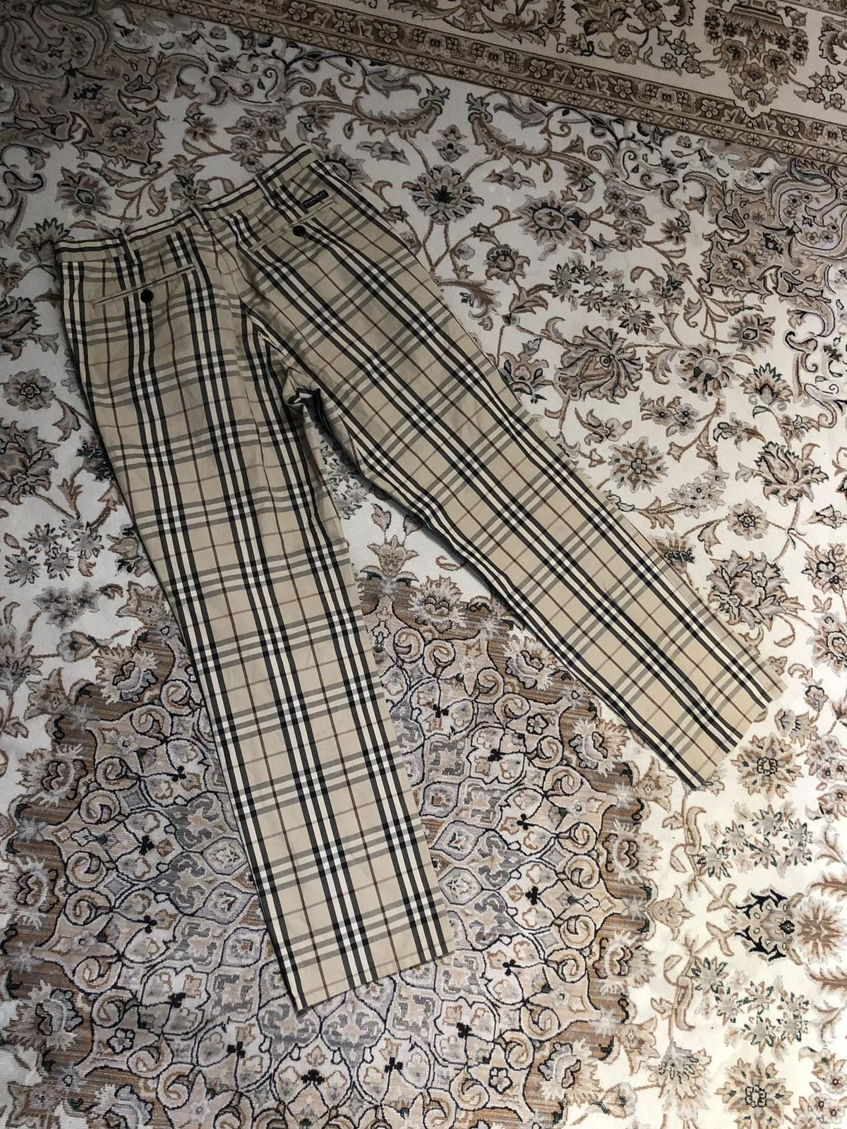 Burberry Casual Pants BURBERRY NOVA CHECK PANTS Beige