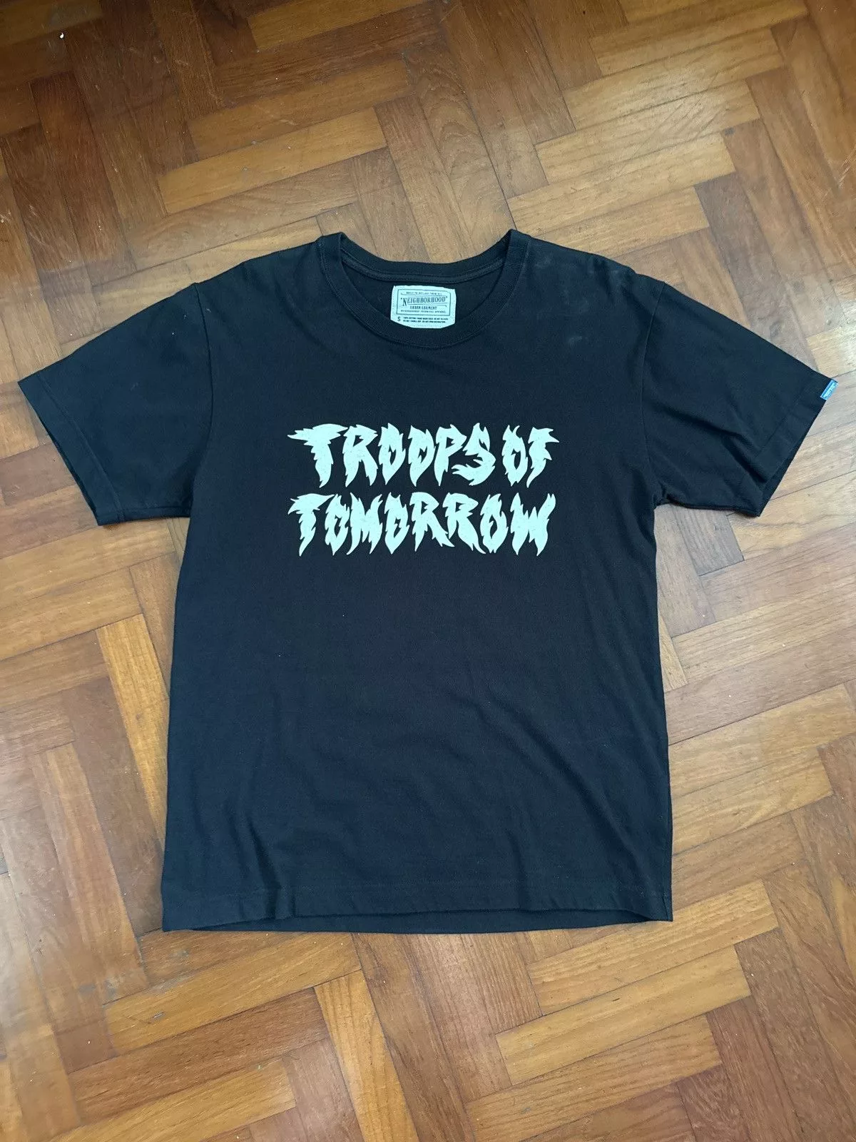 Neighborhood Short Sleeve T Shirts Neighborhood NBHD “Troops of Tomorrow” Black Tee