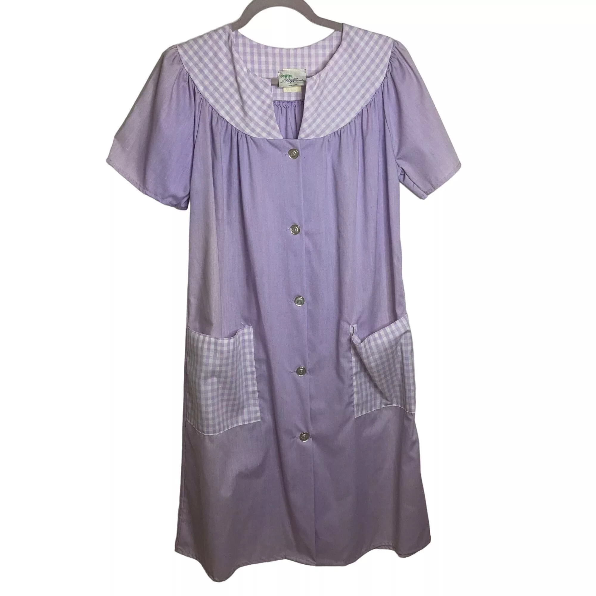 Vintage Midi Dresses Hedy Lin Casuals Vintage Womens Dress Robe Size M Purple