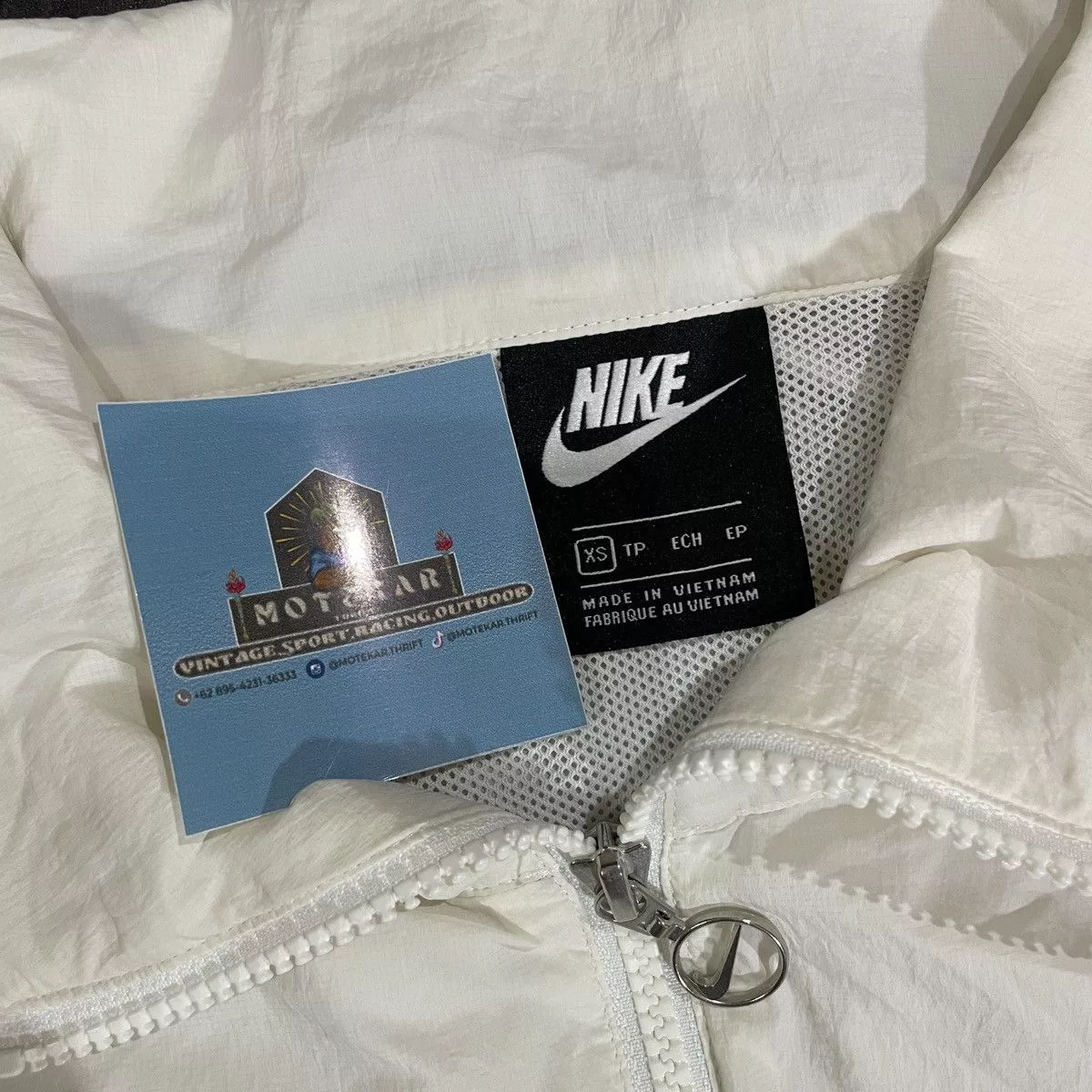 Nike Light Jackets Nike Big Swoosh Animal White