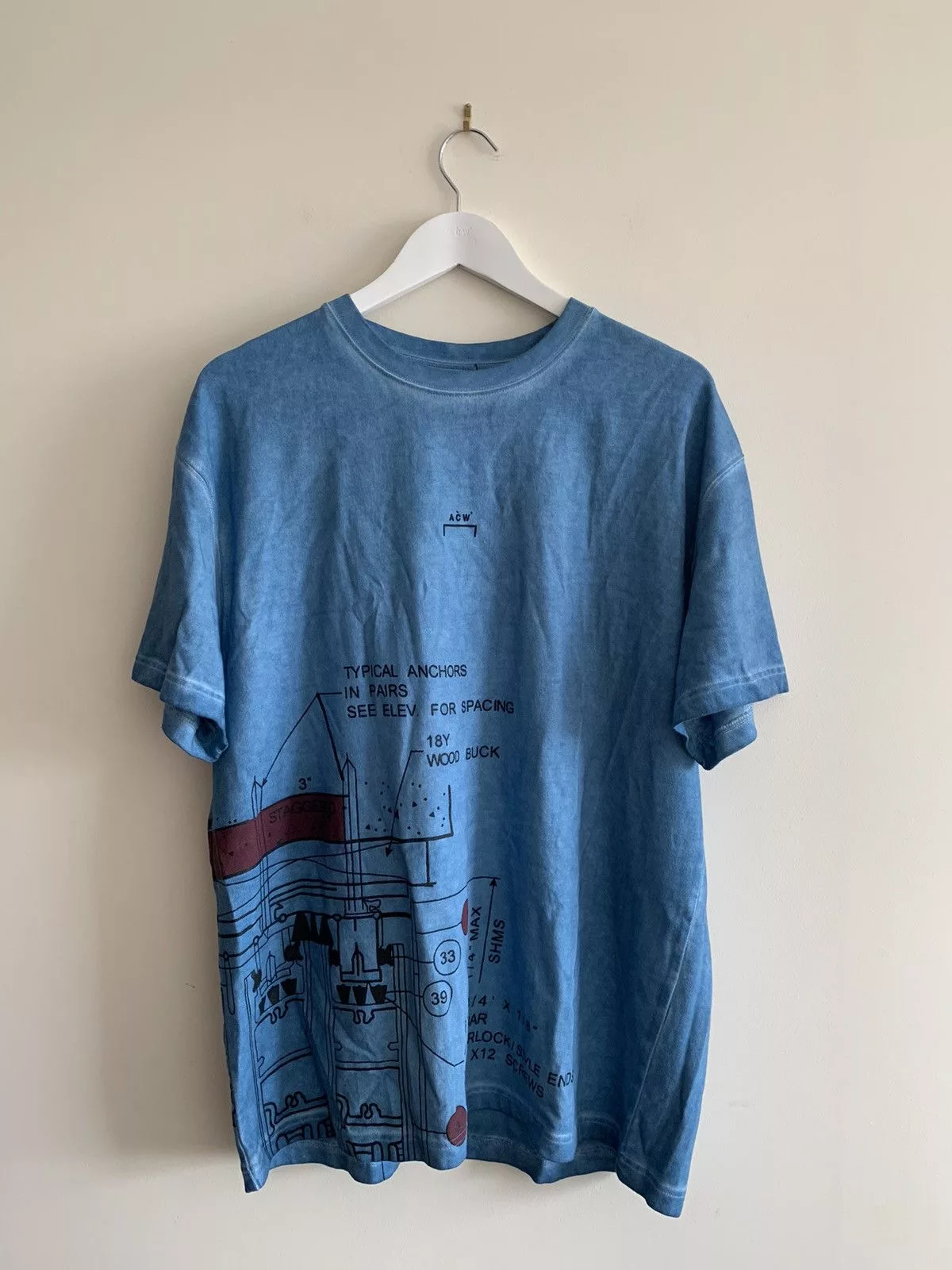 A-COLD-WALL* Short Sleeve T Shirts A-COLD-WALL* Blueprint Tee