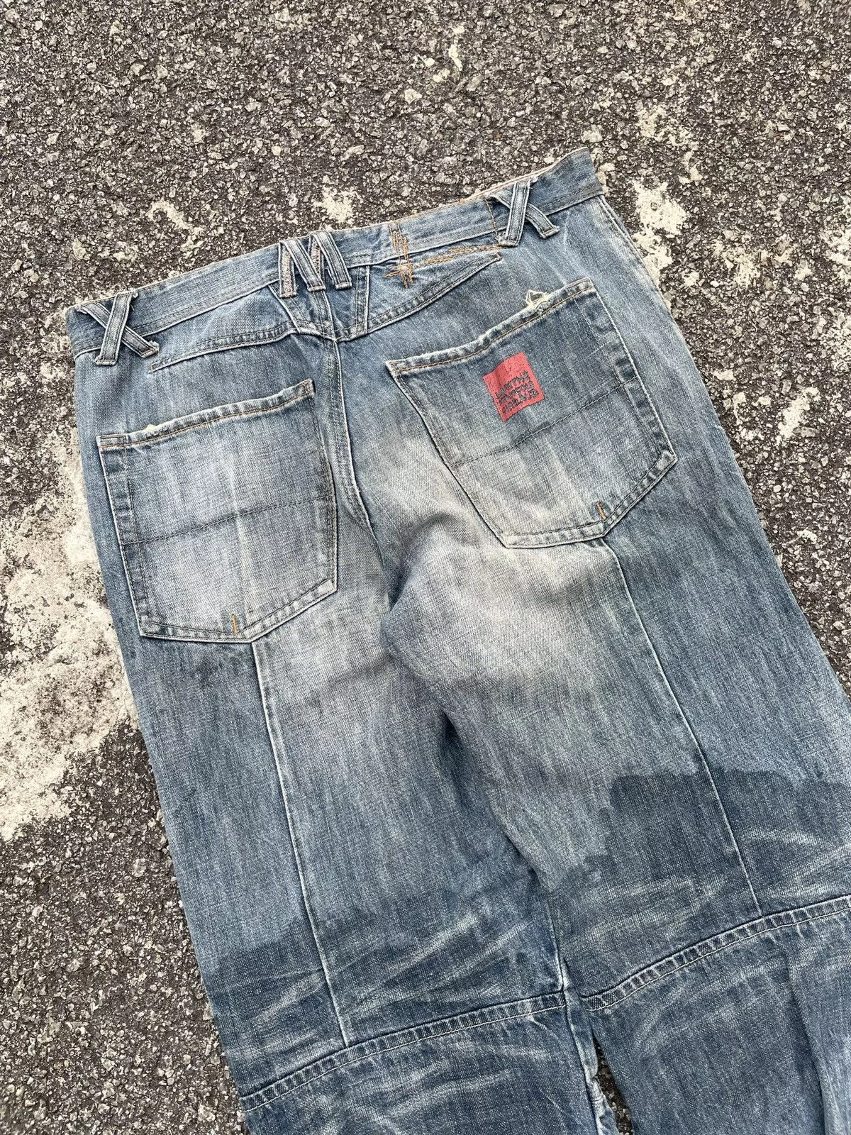 Marithe + Francois Girbaud Denim Marithe + Francois Girbaud Vintage Marithe Francois Girbaud Distressed Denim Blue