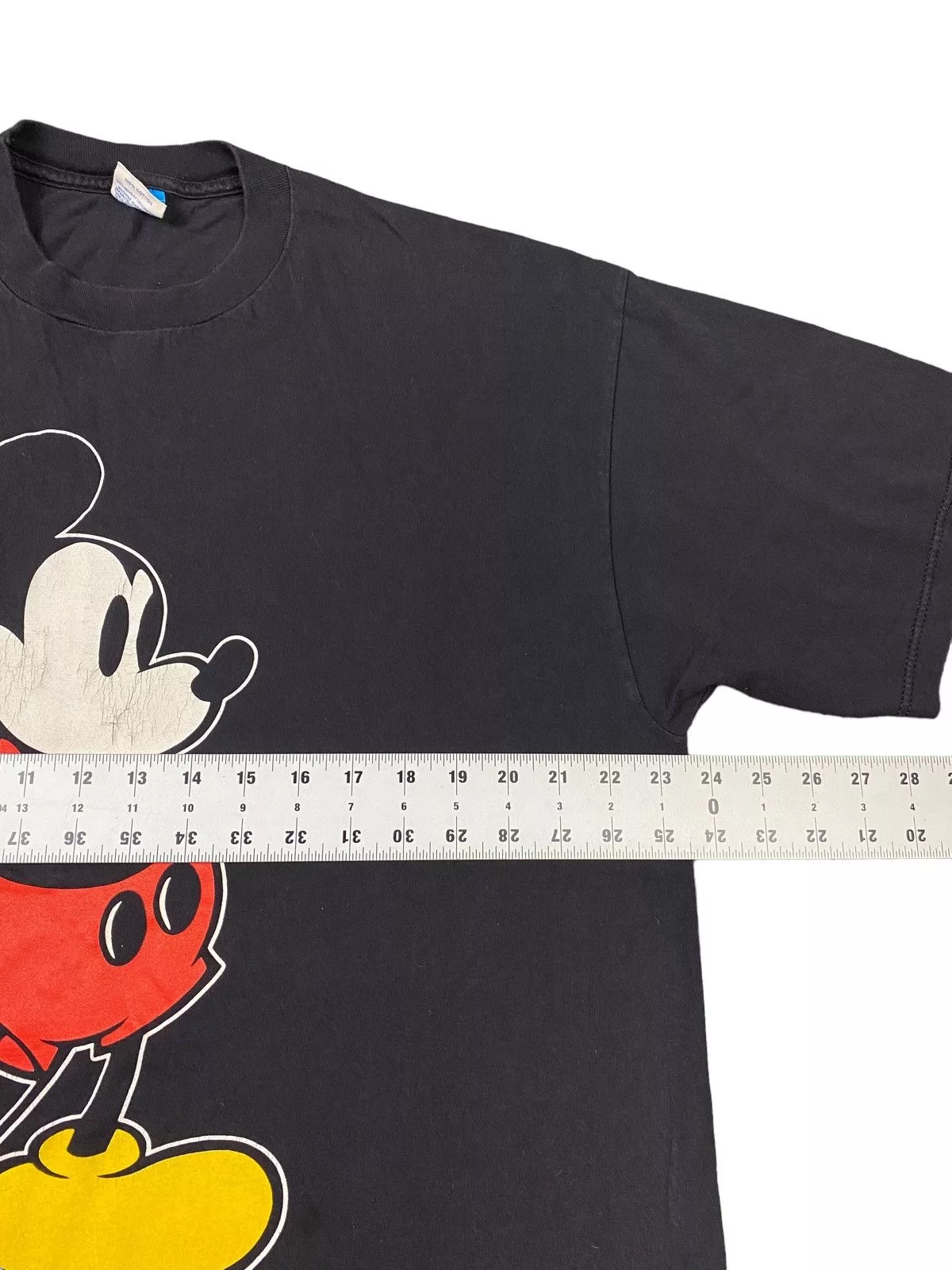 Disney Short Sleeve T Shirts Disney × Mickey Mouse × Vintage Vintage 80s Disney Mickey Mouse Black T Shirt