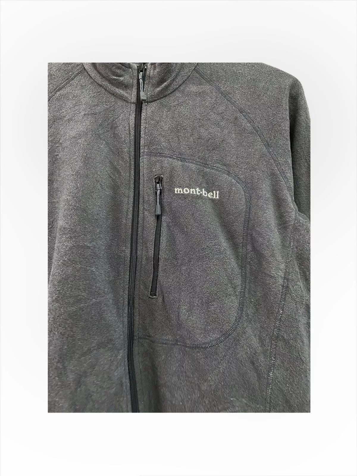 Montbell Light Jackets Vintage 90s Montbell Fleece Jacket Gray