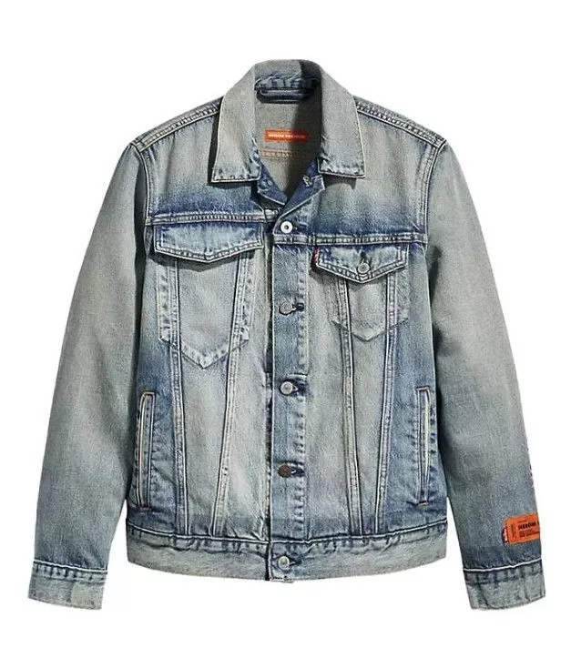 Heron Preston Denim Jackets Heron Preston × Levi's Heron Preston Denim Tracker Jacket Blue