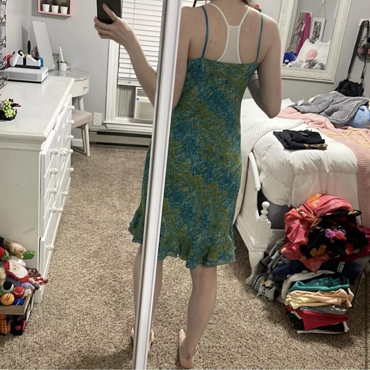 Vintage Midi Dresses Vintage Dress Blue