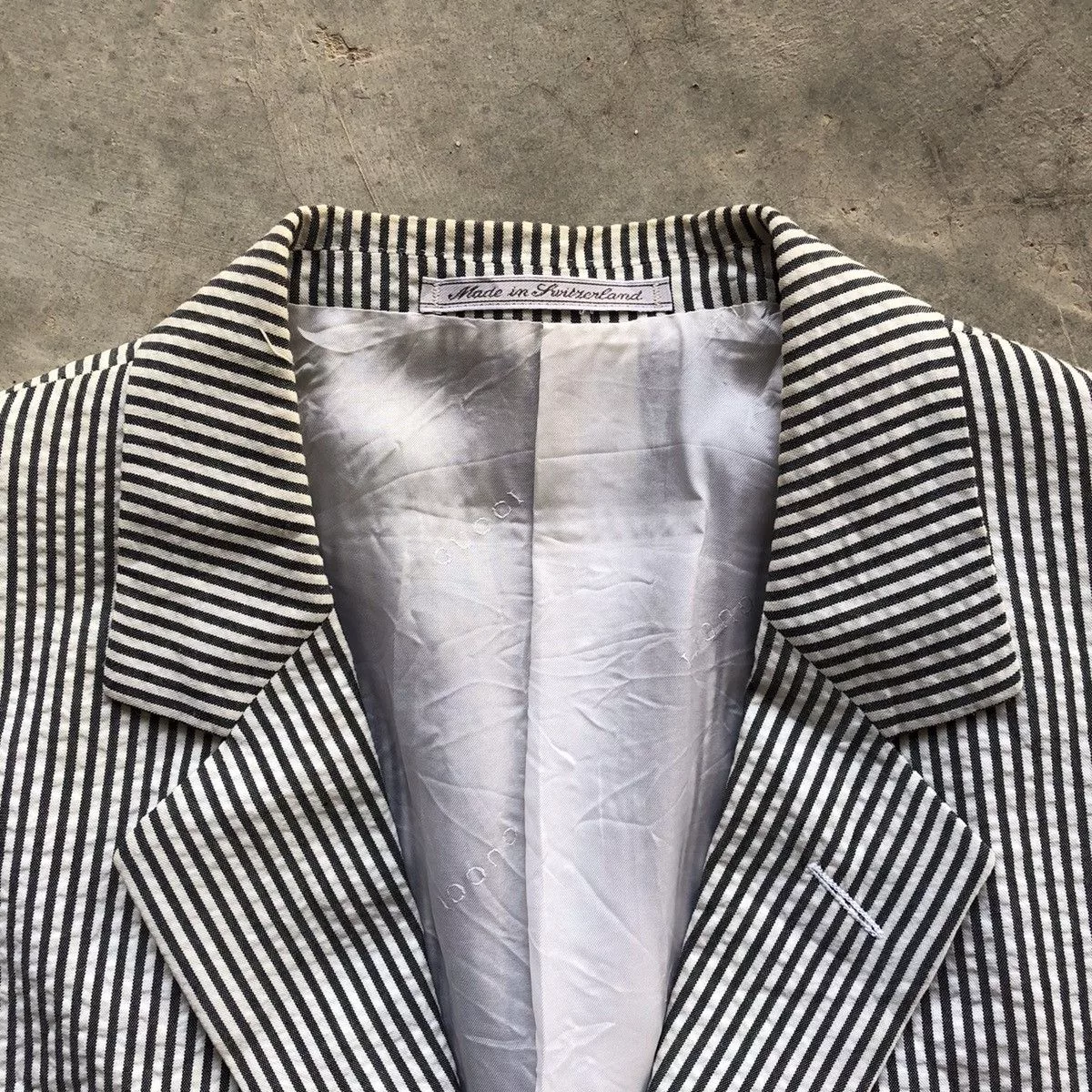 Gucci Blazers GUCCI Black White Stripe Blazer Coat