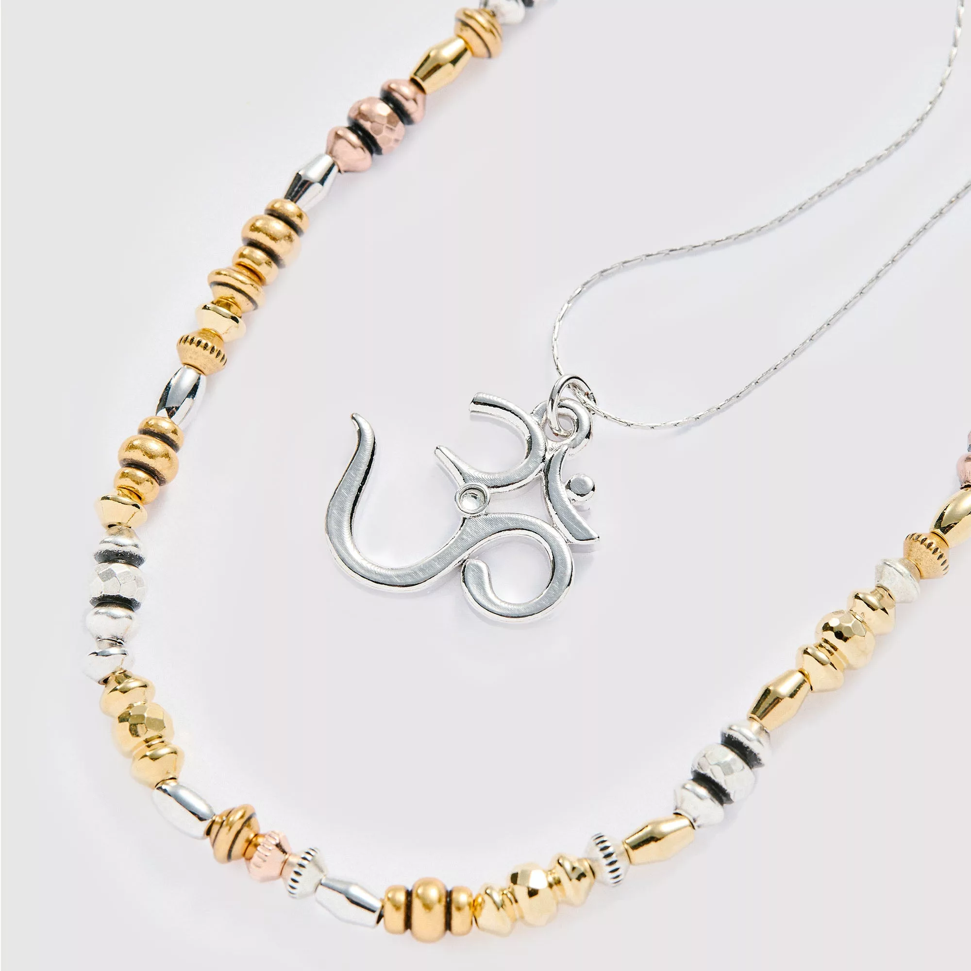 Vibe Higher Om Necklace set