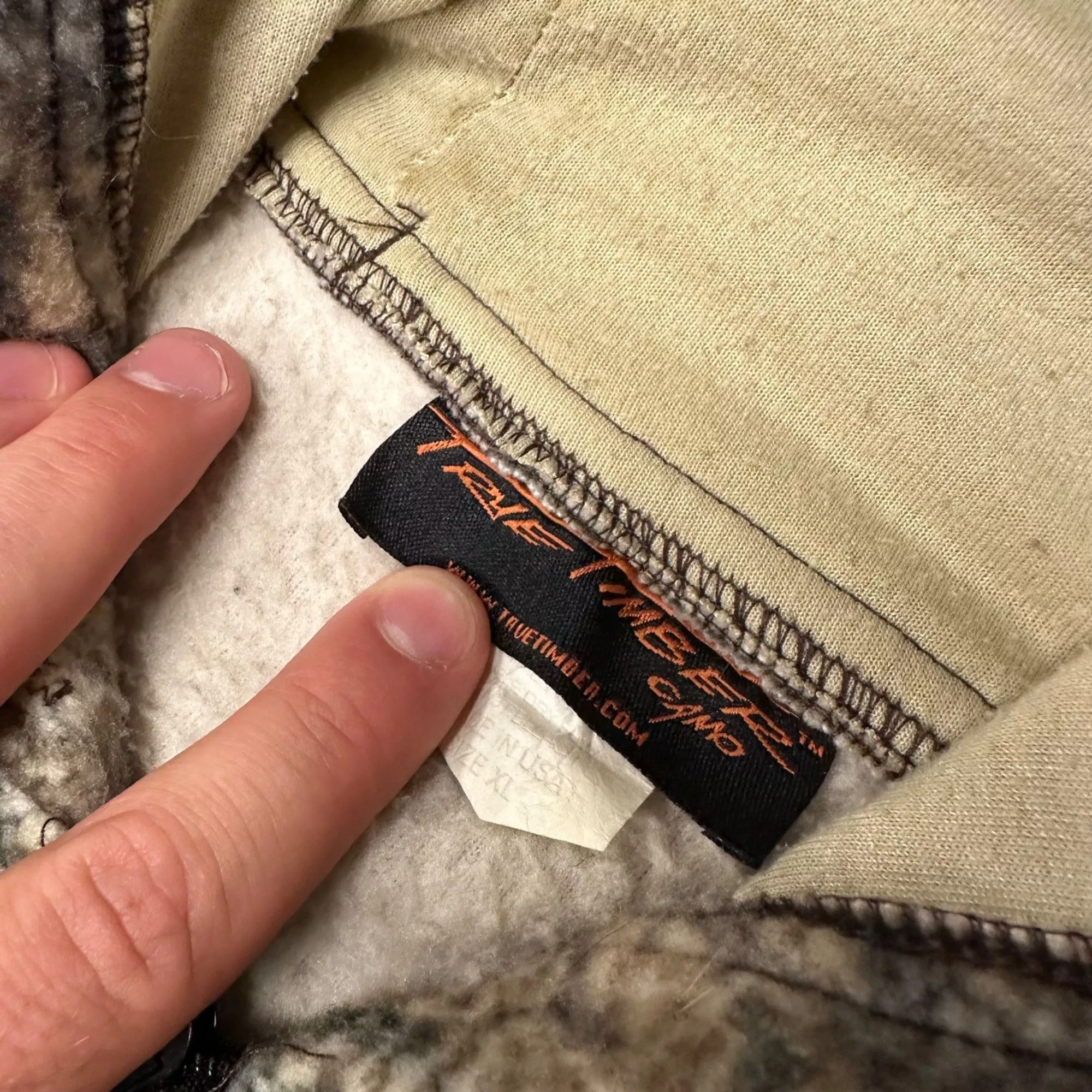 Vintage Light Jackets Vintage True Timber Camo Anorak Fleece Pullover Jacket Multi