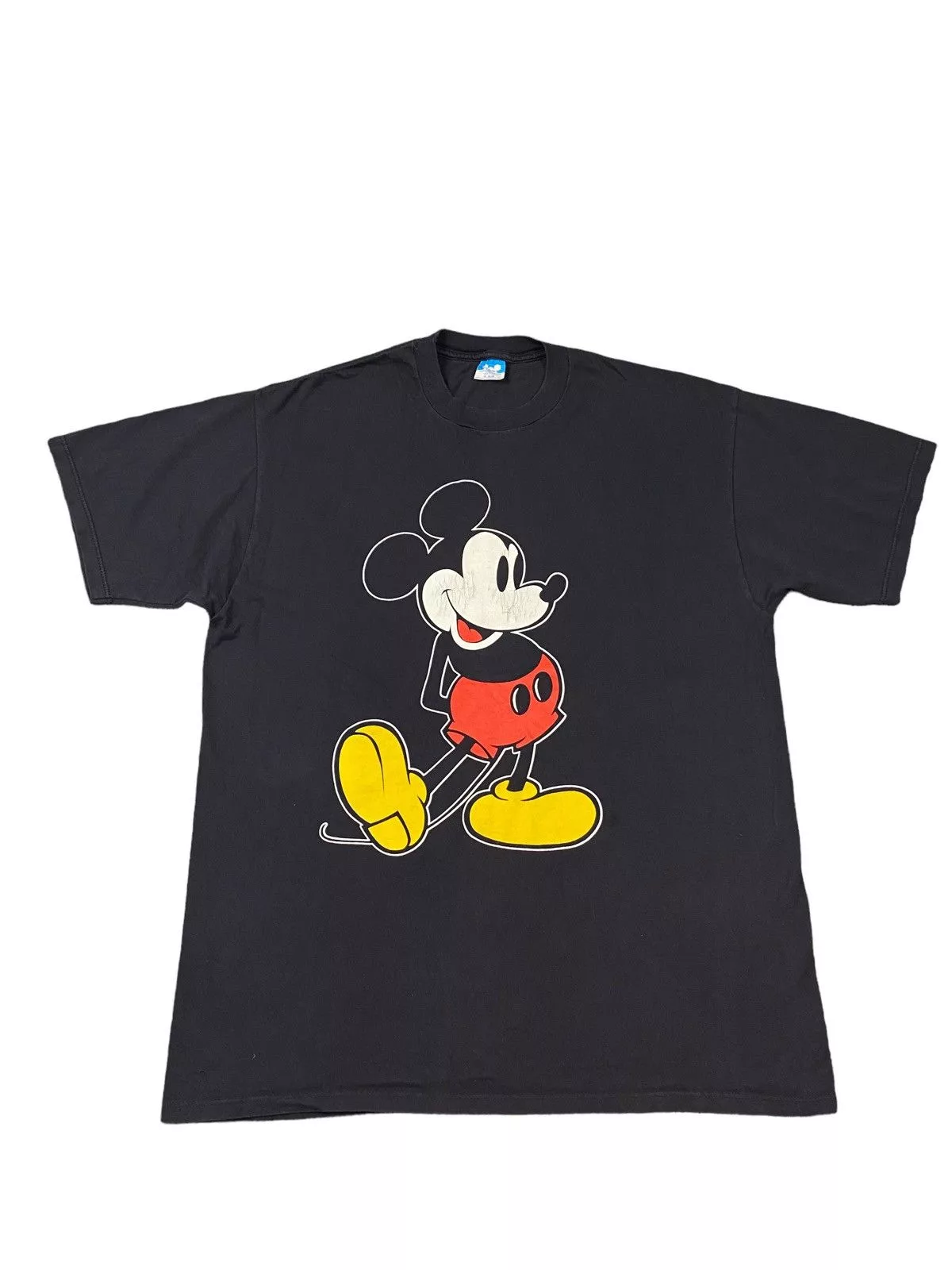 Disney Short Sleeve T Shirts Disney × Mickey Mouse × Vintage Vintage 80s Disney Mickey Mouse Black T Shirt