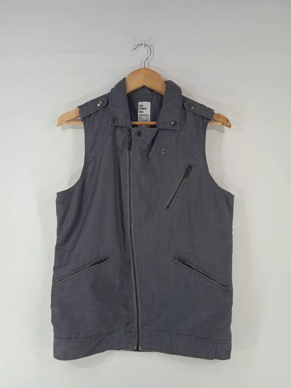 semanticdesign Vests semanticdesign Very Rare Semantic Design Vest Punk Design Multi Avant-Garde