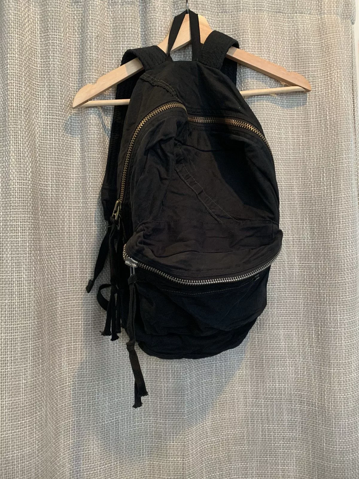 Greg Lauren Bags Luggage Greg Lauren Scraps Black Patchwork Canvas Backpack