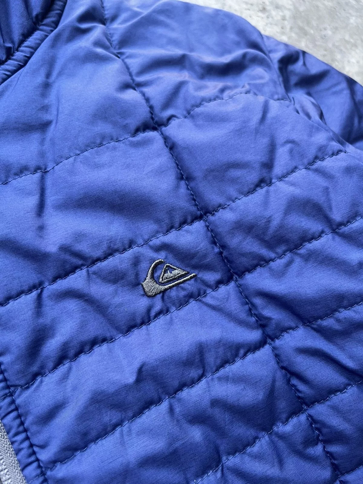 Quiksilver Light Jackets Quiksilver quicksilver puffer jacket hoodie Blue Vintage