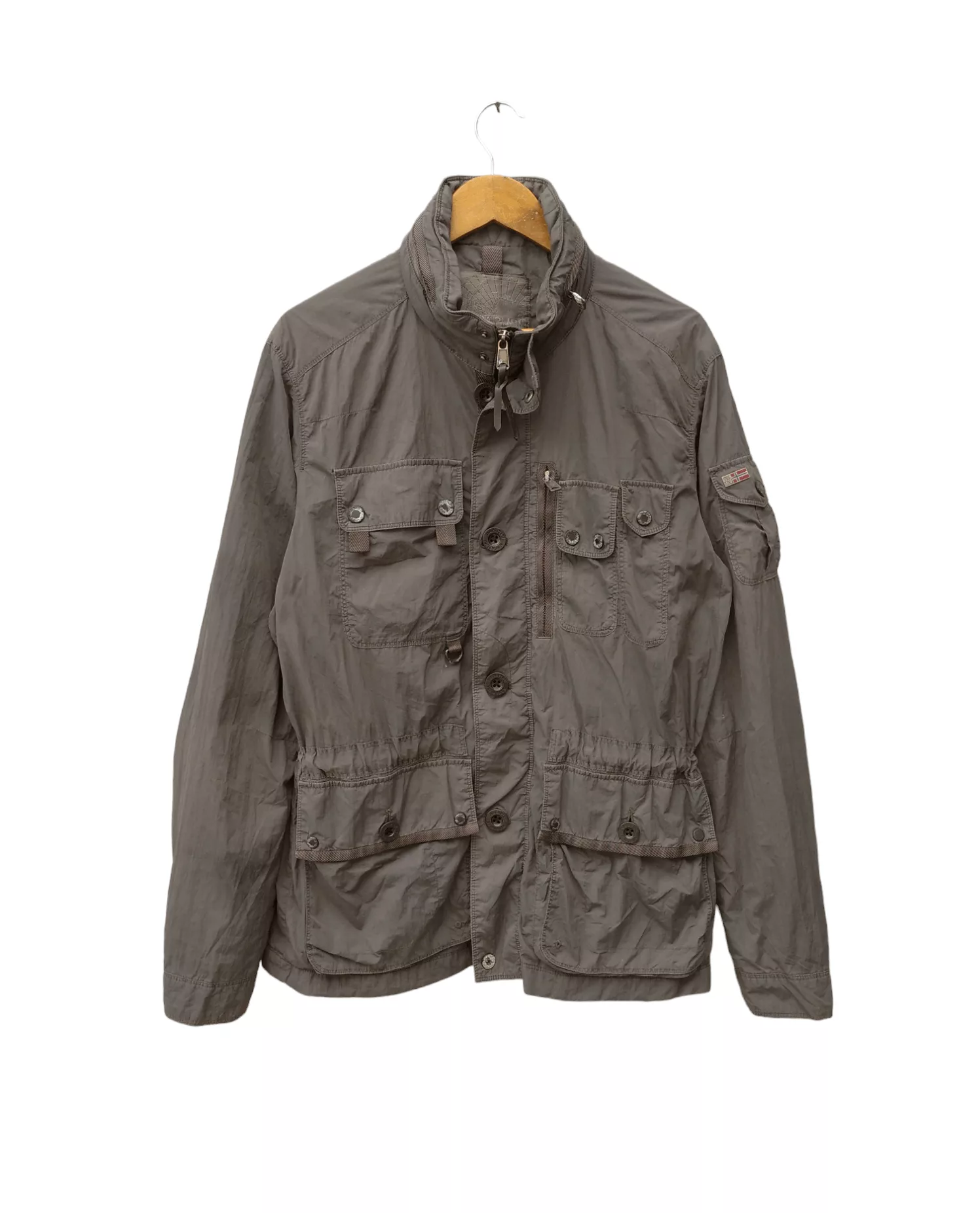 Napapijri Light Jackets Rare!!!! Vtg Napapijri Geographic Full Zipper Jacket Multi Vintage