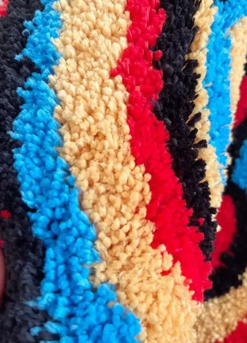 Other Miscellaneous Other 3D Trippy Smiling Face Handmade Soft Rugs Multi