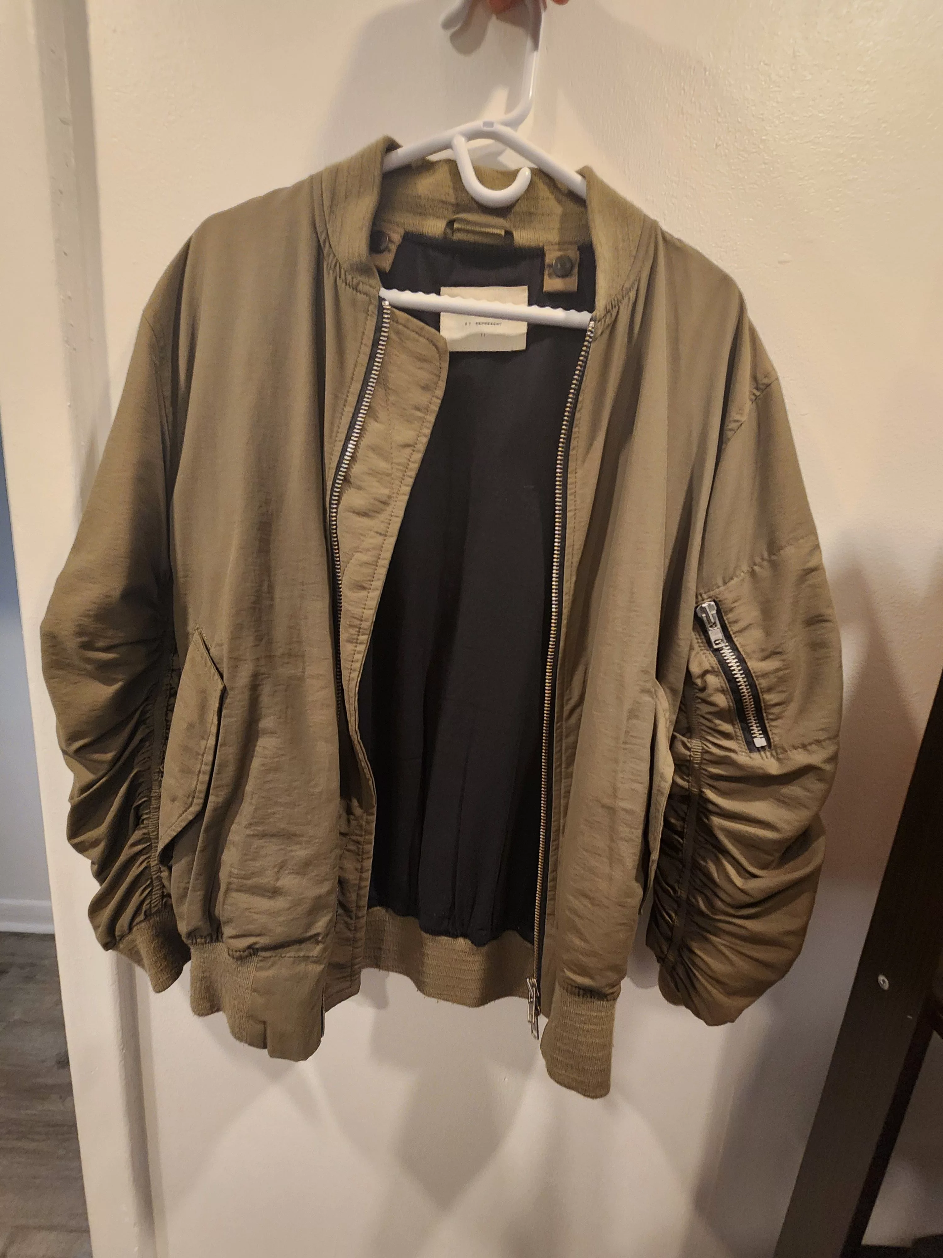 Represent Clo. Light Jackets Represent Clo. Oblivion Bomber Jacket (Olive) Green