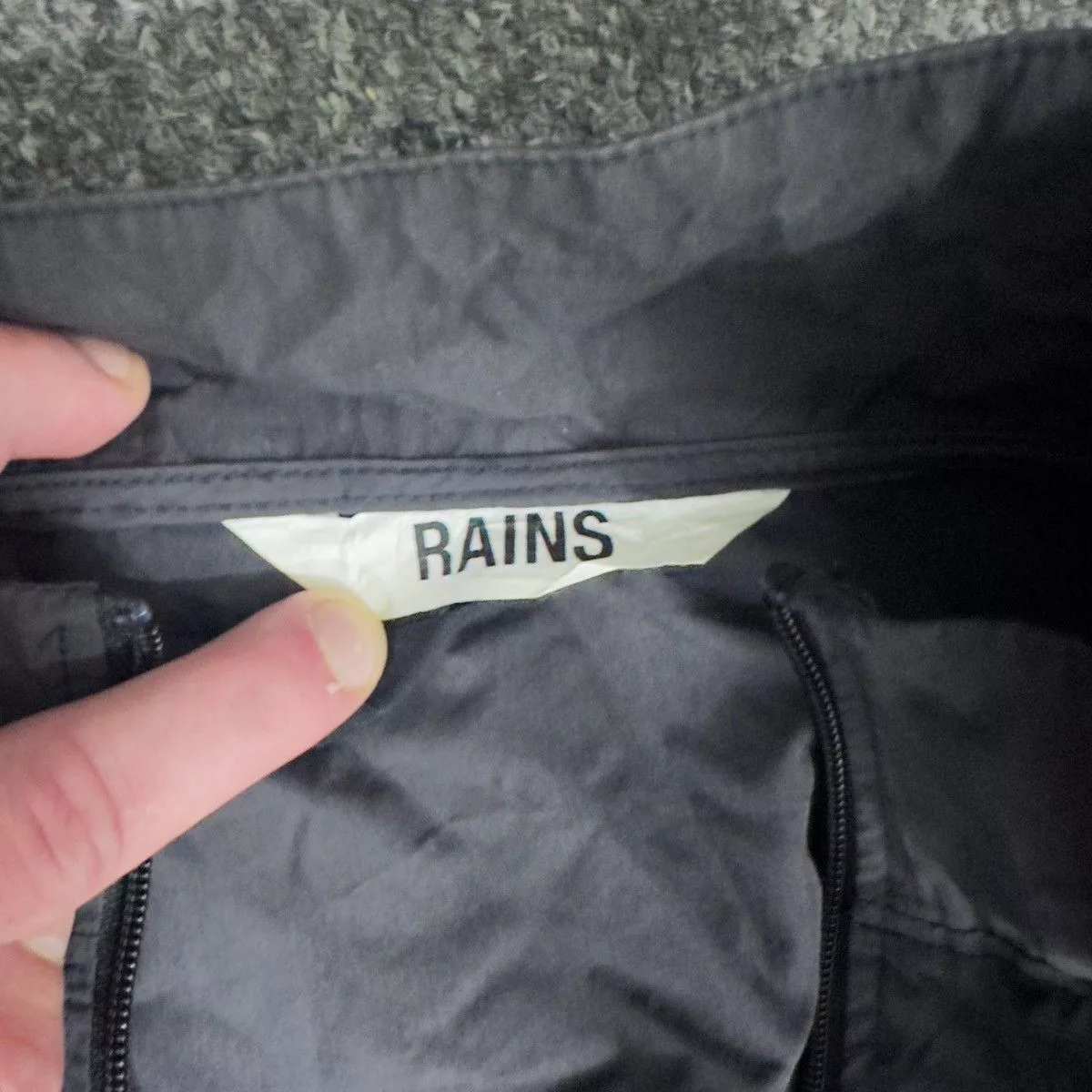Rains Light Jackets Rains Woven Nylon Jacket Black