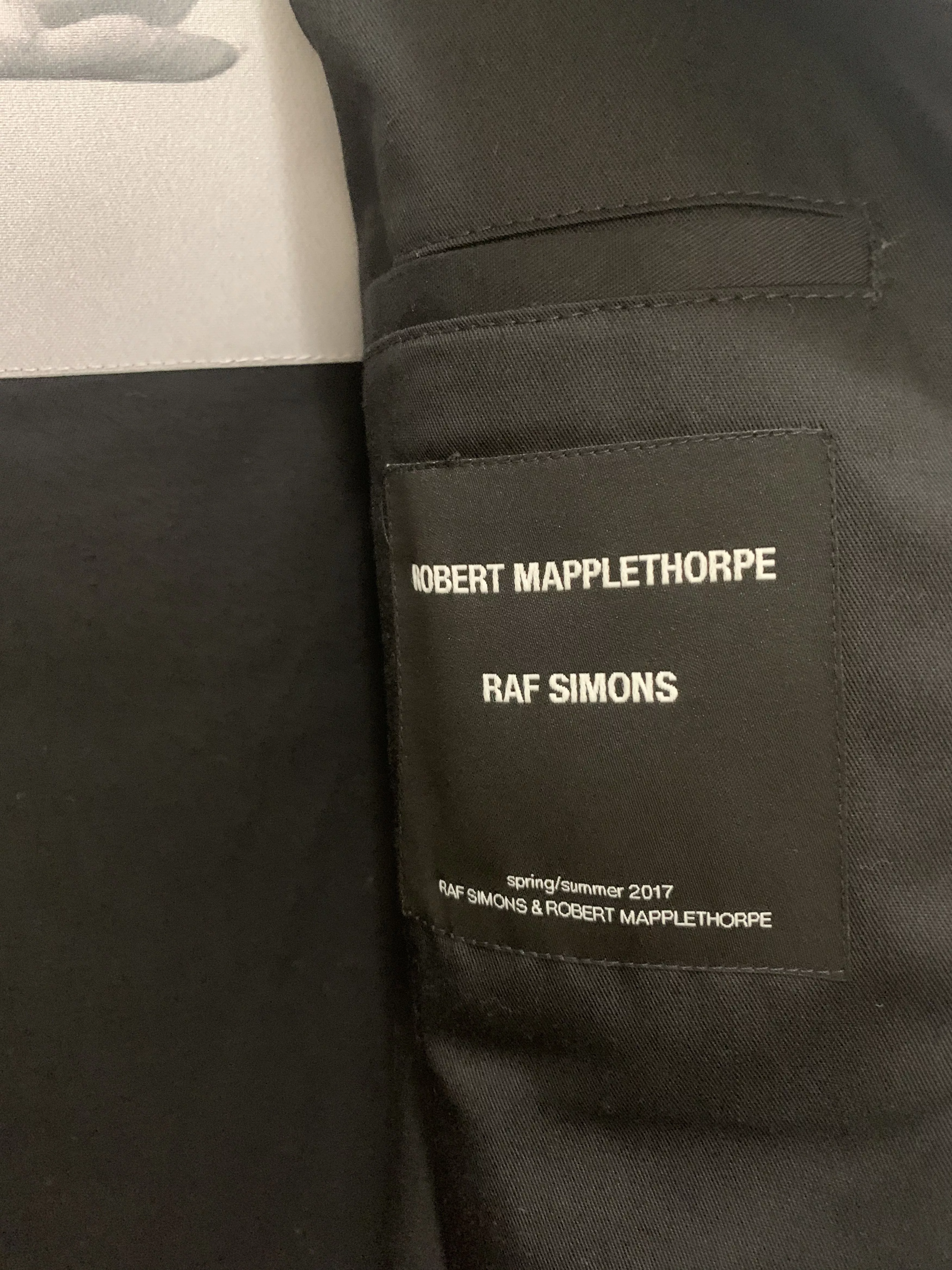 Raf Simons Parkas Rare Raf Simons X Robert Mapplethorpe Tulip Jacket Black