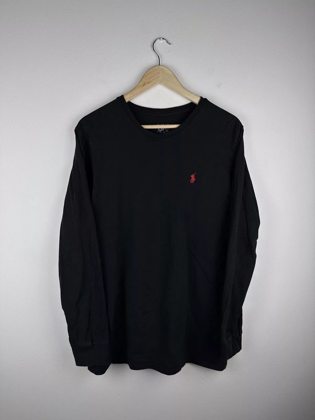 Polo Ralph Lauren Long Sleeve T Shirts Polo Ralph Lauren × Vintage Polo Ralph Lauren Vintage long sleeve t-shirt Black Streetwear
