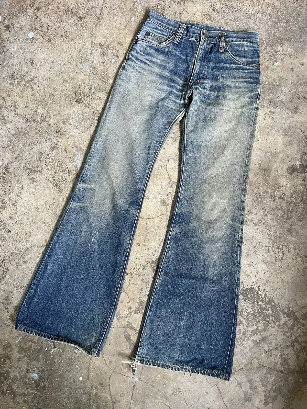 Big John Denim Vintage Big John Flared Pants Blue